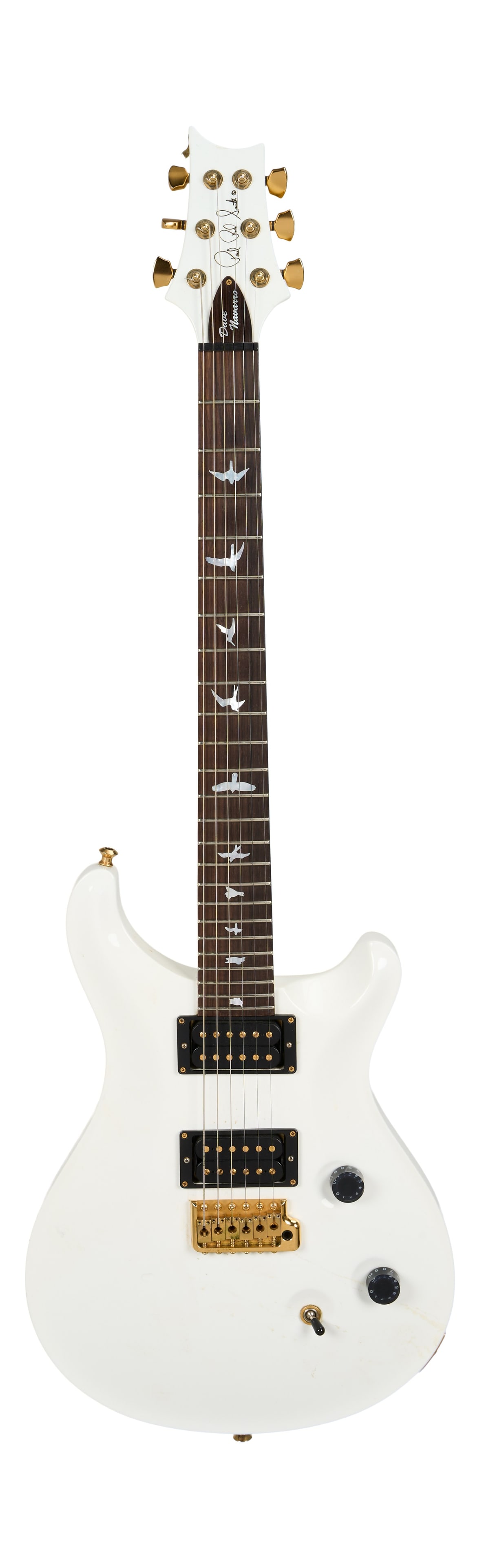 Dave Navarro | Stage Played PRS PRS Custom 24 Electric Guitar Custom Made for Dave Navarro: A stage played 2003 PRS Custom 24 electric guitar in a white finish, serial #3 76225, owned and played by Dave Navarro in both Jane's Addiction and his hard rock supergroup project Camp Freddy. The gu