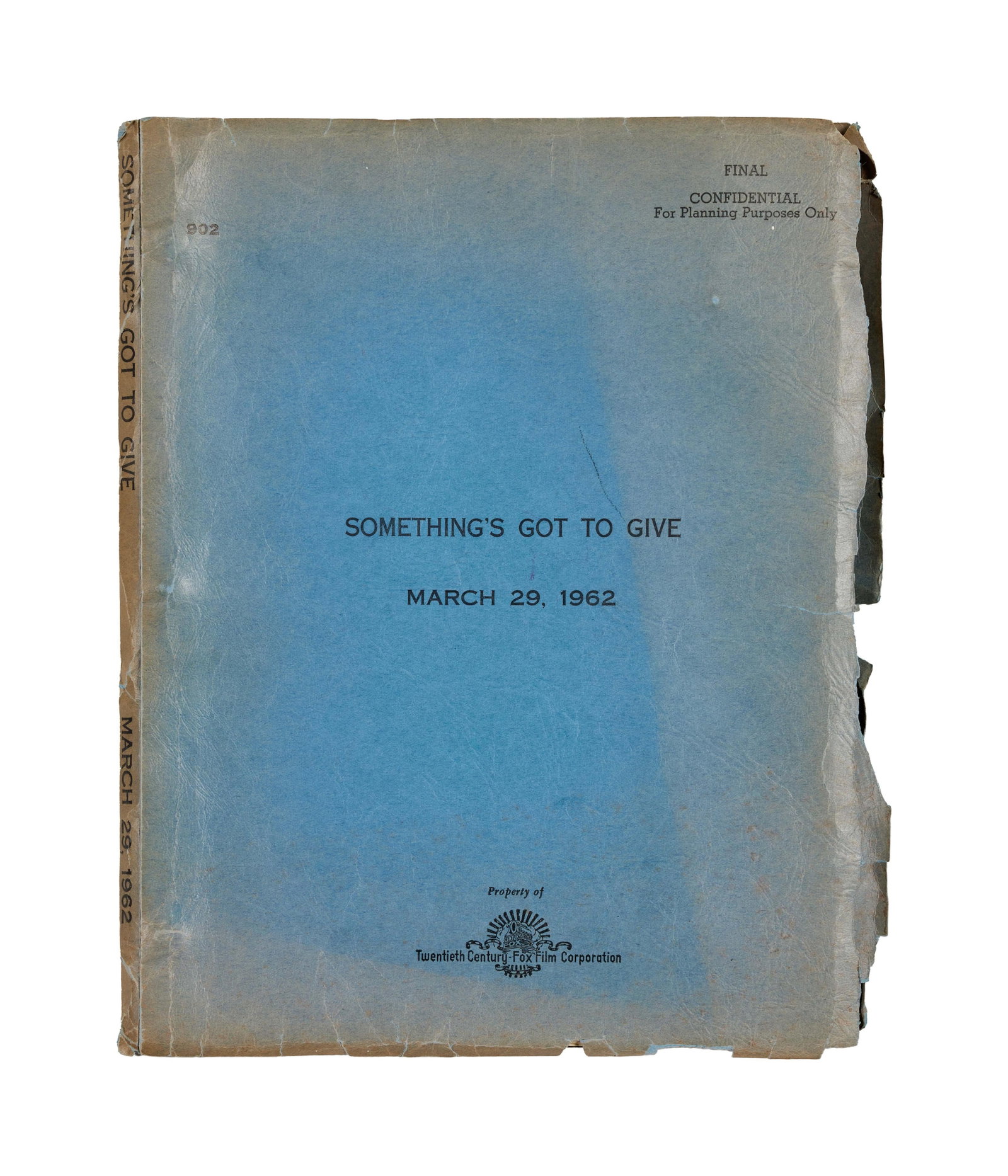 Marilyn Monroe | 1962 Annotated Script from "Something's Got To Give" - 2