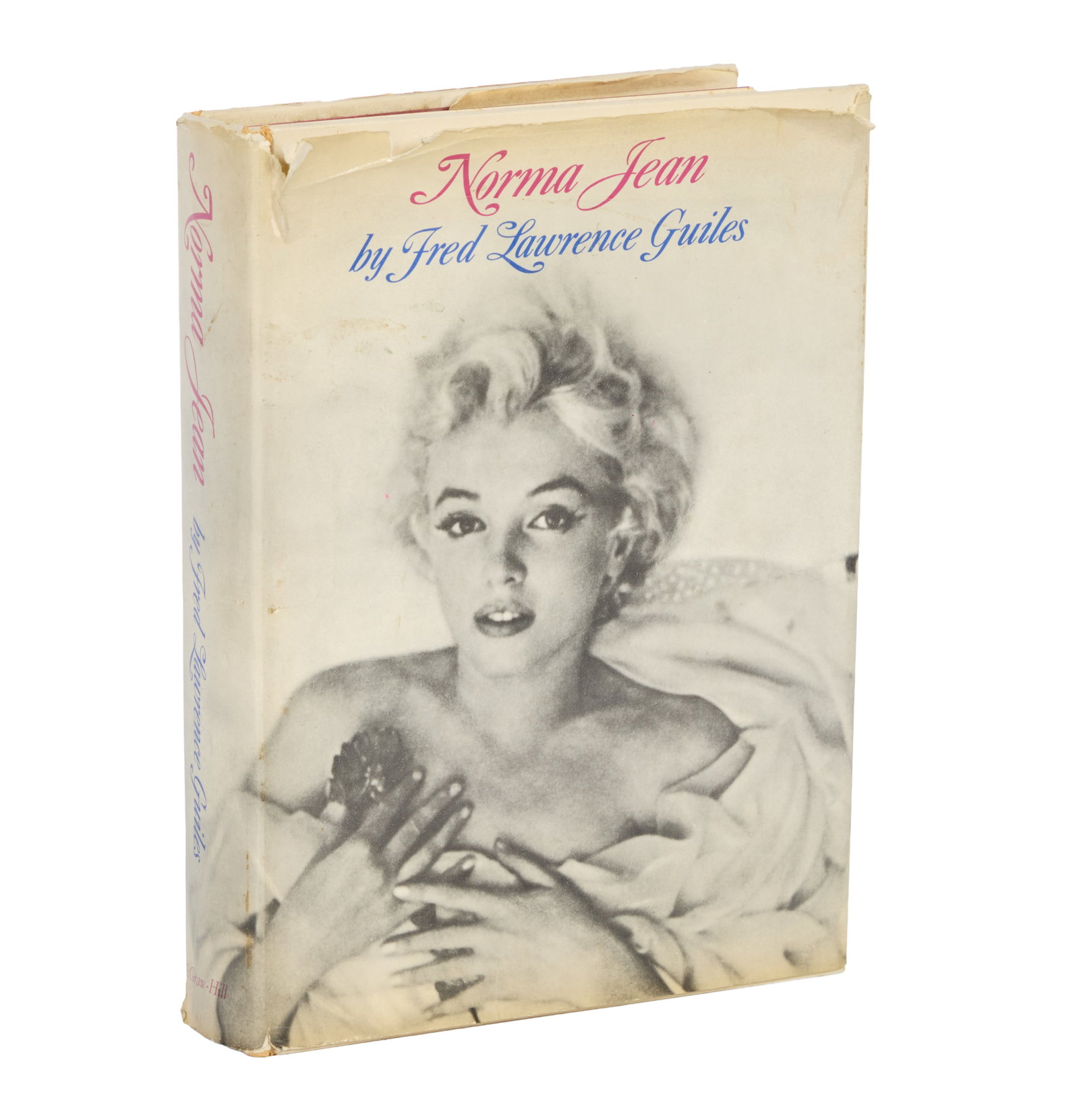 Marilyn Monroe | 1969 Fred Lawrence Giles Book Signed to the Nu?ez Family: A first edition of "Norma Jean" by the author; hardcover, dust jacket, published by McGraw-Hill Book Company, New York, et al., in 1969, signed in blue ballpoint ink on the front free end paper "To