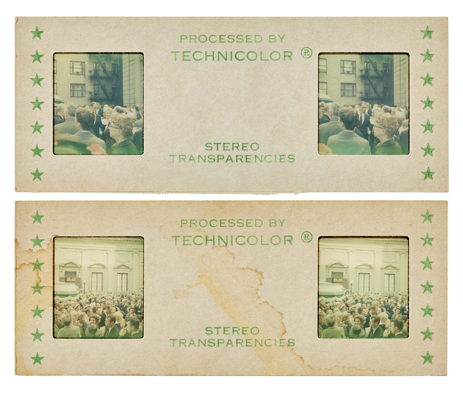 Marilyn Monroe | Circa 1959 Never-Before-Seen Color "Stereo Transparencies": A group of seven; each piece is actually two identical slides mounted side-by-side in the same cardboard sleeve ? when viewed in a stereoscope, it would create a 3D effect ? two images depict the star