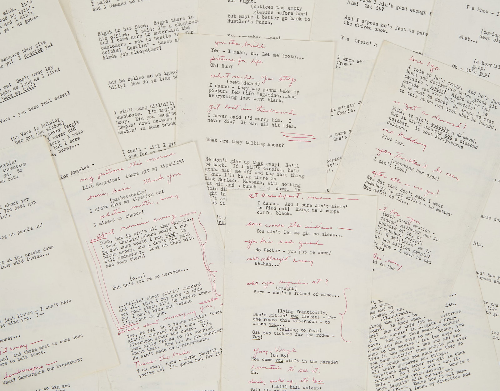 Marilyn Monroe | 1956 Annotated Sides from "Bus Stop" - 3