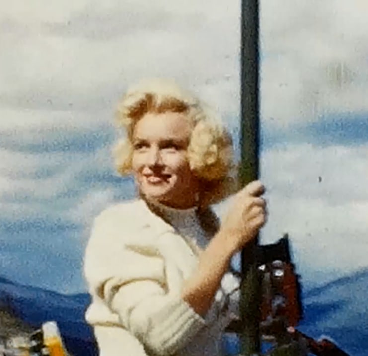 Marilyn Monroe | 1953 Never-Before-Seen 8mm Film Footage Related to "River of No Return": A single reel of home film; shot in Banff National Park, Canada in August of 1953 by a vacationing family who was there at the same time Marilyn was during filming of her 1954 20th Century Fox western