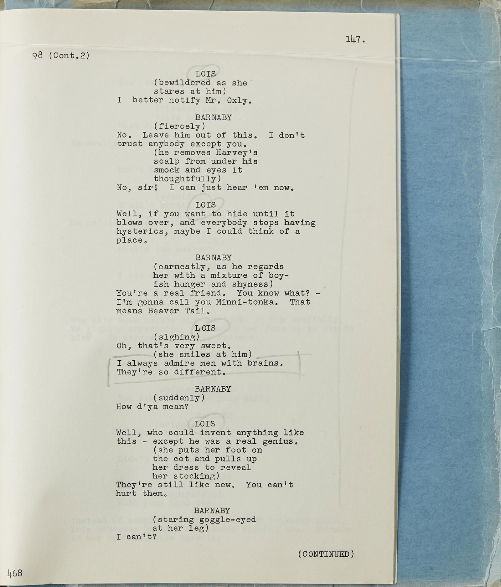 Marilyn Monroe | 1952 Script from "Monkey Business" - 4