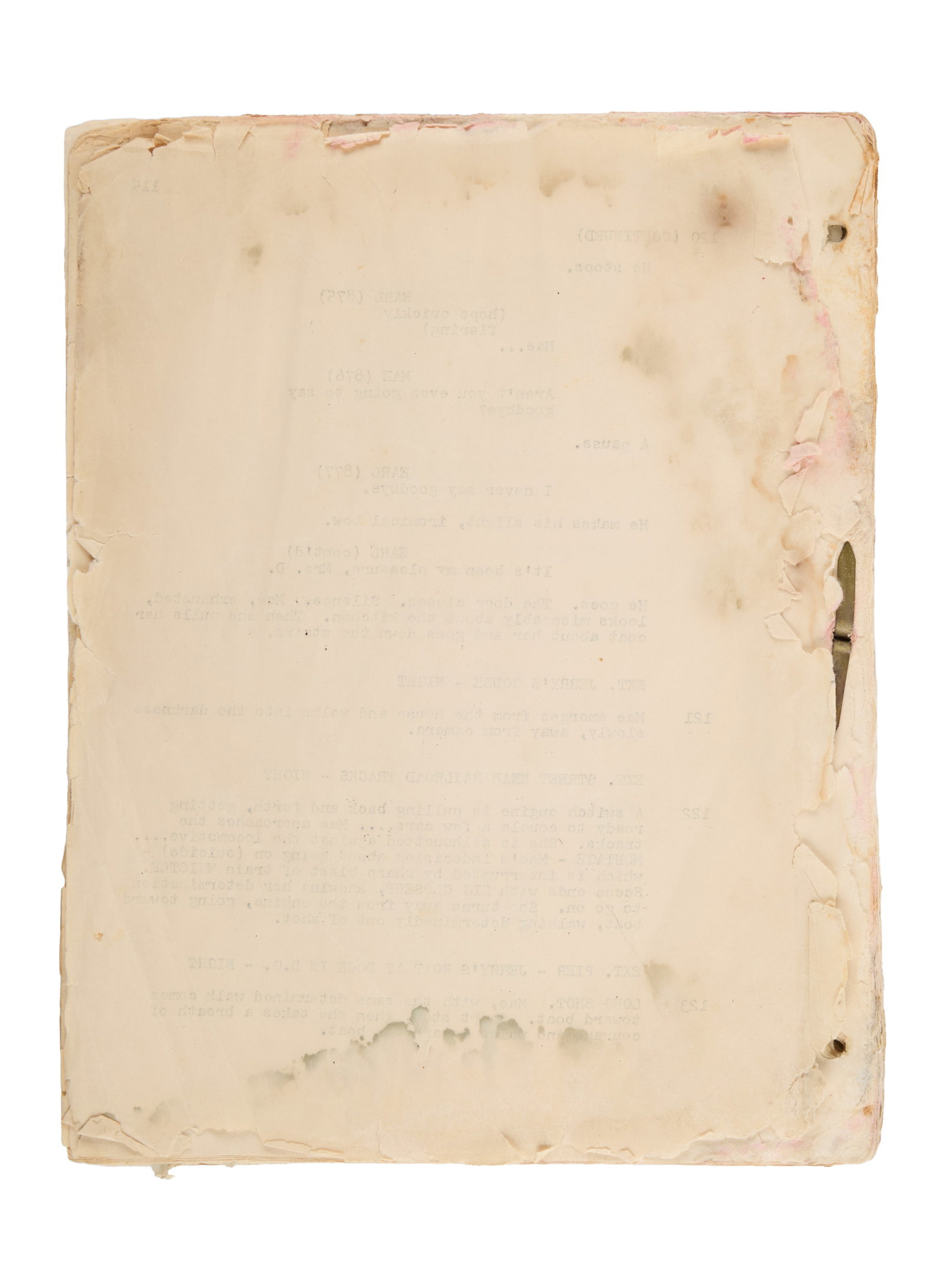 Marilyn Monroe | 1951 Lightly Annotated Script from "Clash by Night" - 3