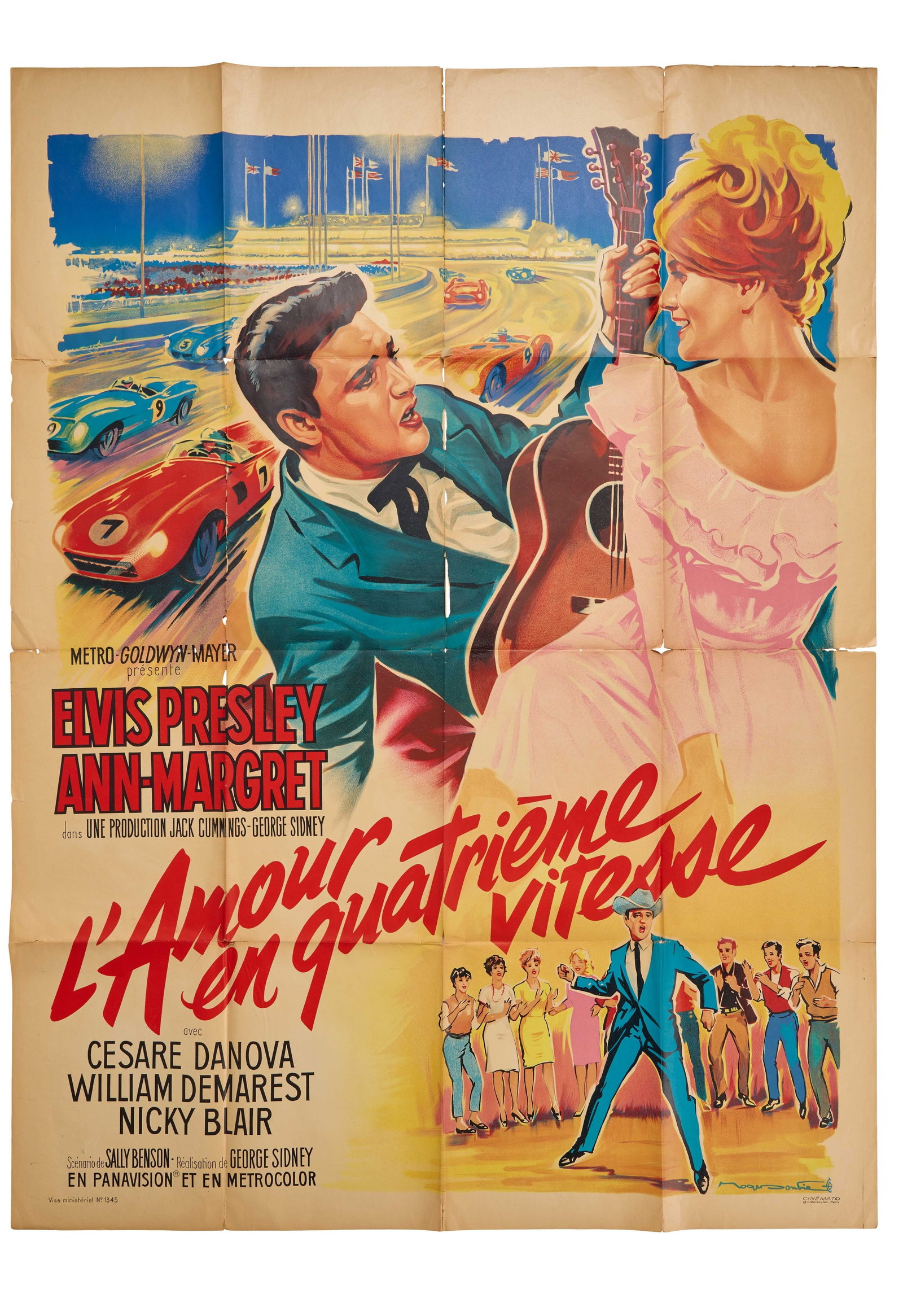 Ann-Margret | 1964 French Grande Movie Poster from "Viva Las Vegas" (1 of 1)