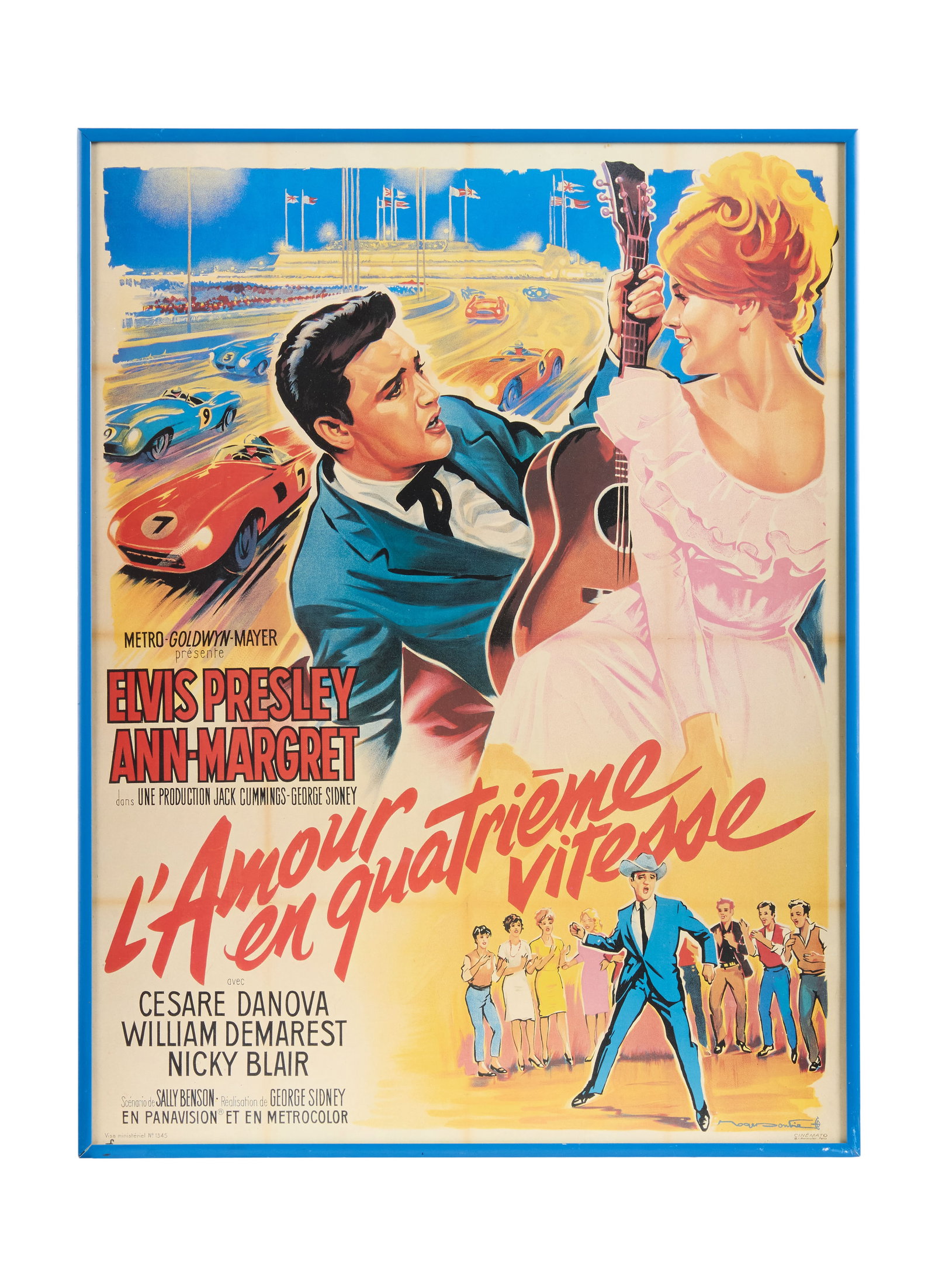 Ann-Margret | 1970s French Window Card Movie Poster from "Viva Las Vegas" (1 of 2)