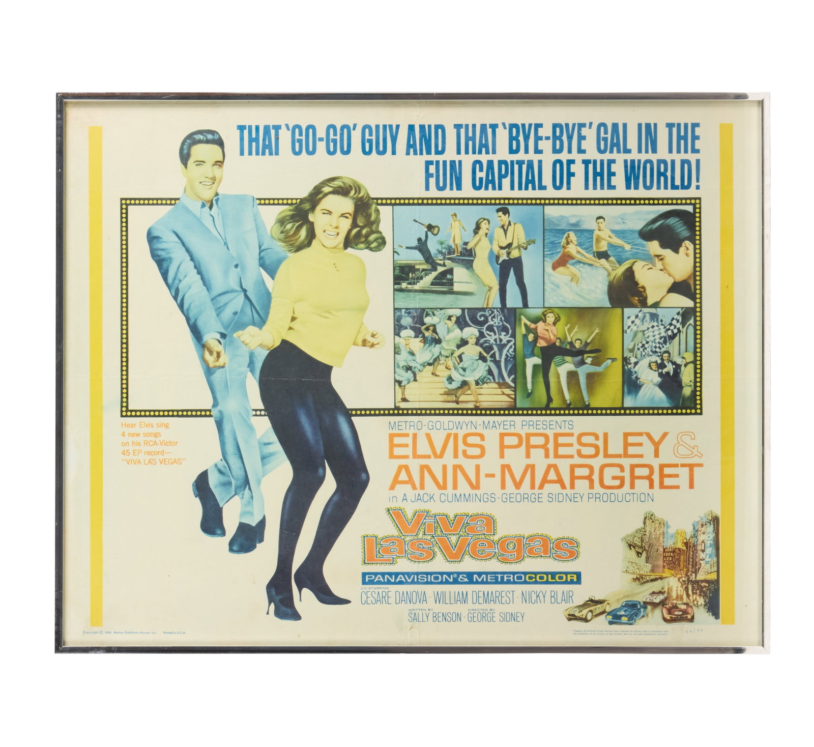Ann-Margret | 1964 Half-Sheet Movie Poster from "Viva Las Vegas" (1 of 2)