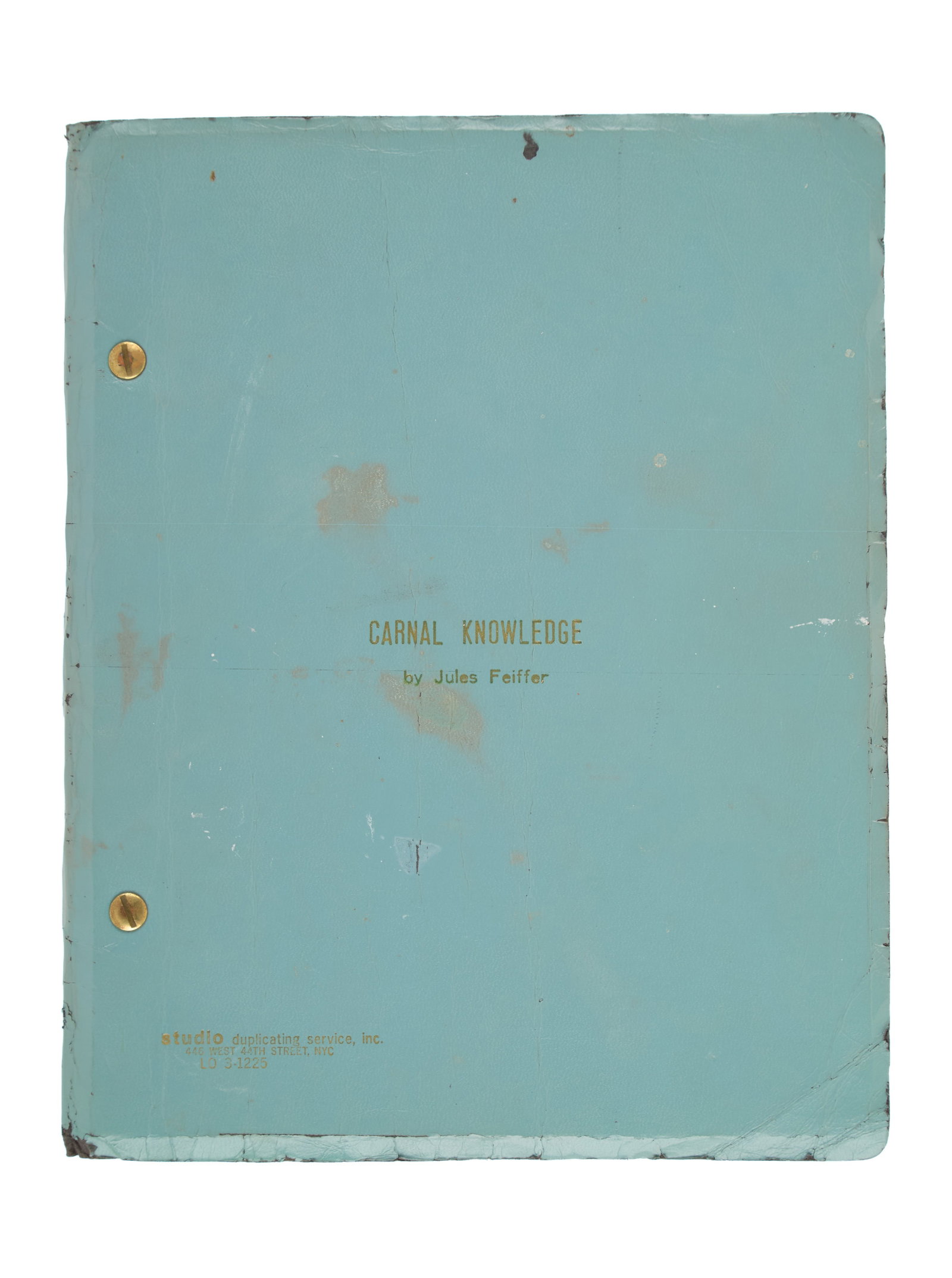 Ann-Margret | 1970 Script from "Carnal Knowledge" (1 of 4)