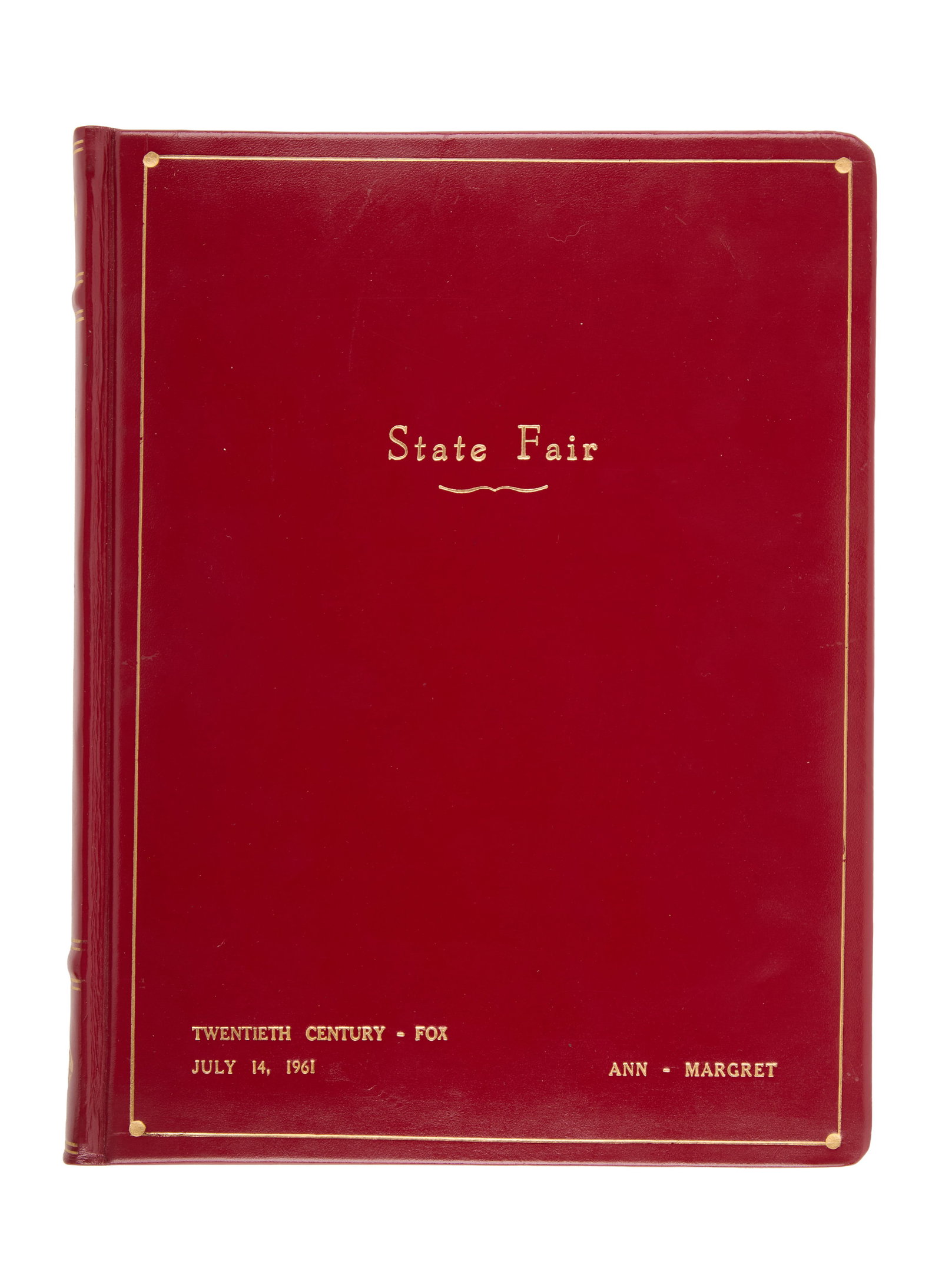 Ann-Margret | 1961 Library Copy Script from "State Fair" (I) (1 of 2)