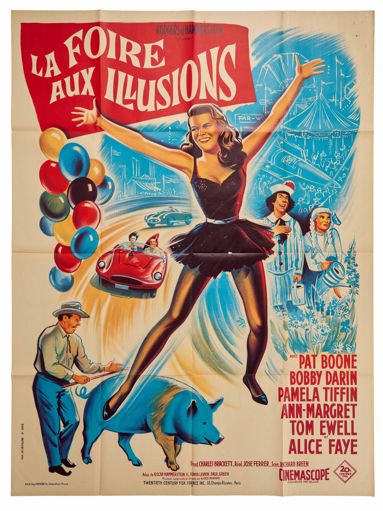 Ann-Margret | 1962 French Grande Movie Poster from "State Fair" (1 of 2)