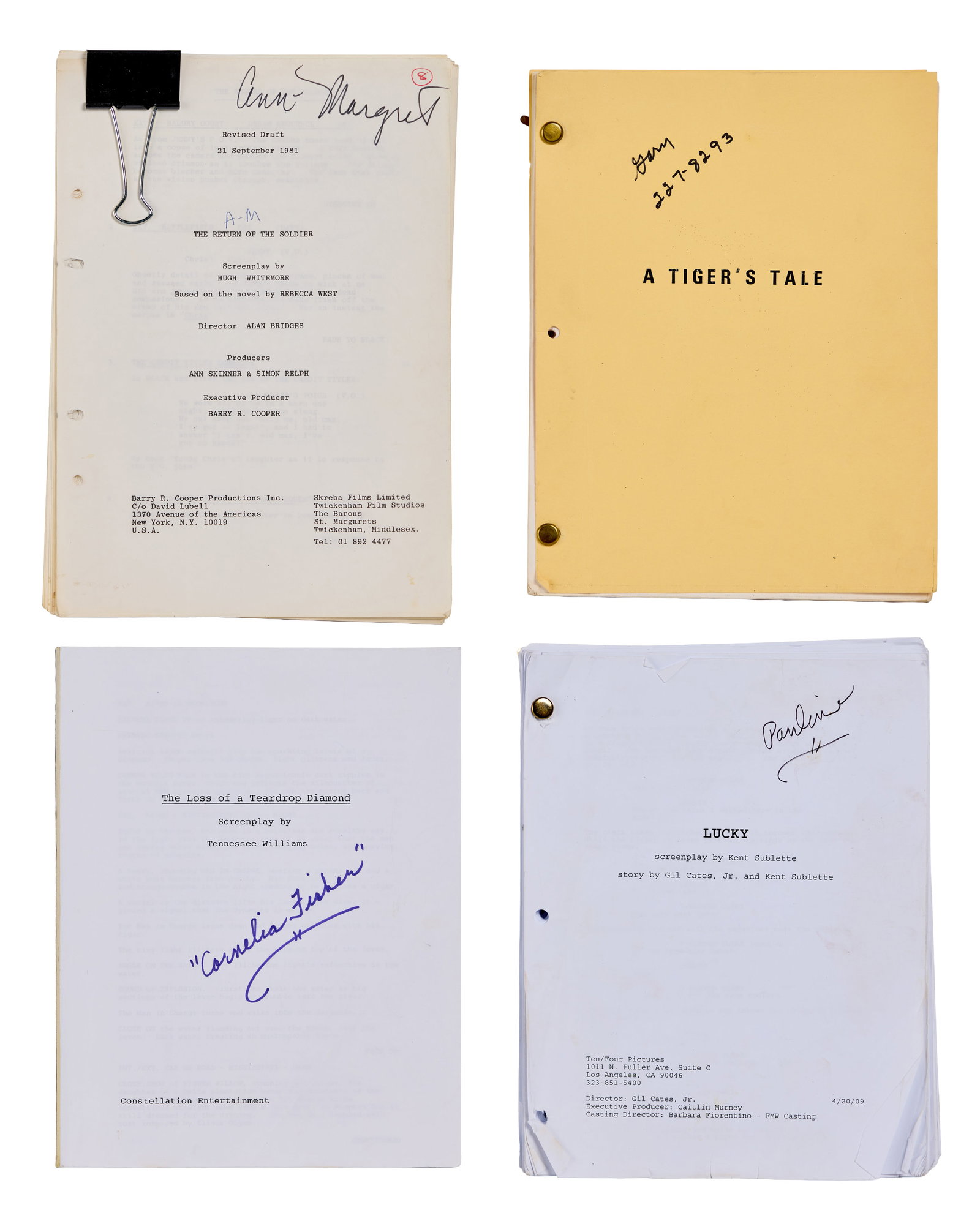 Ann-Margret | 1980s-2000s Scripts from Various Films (1 of 6)