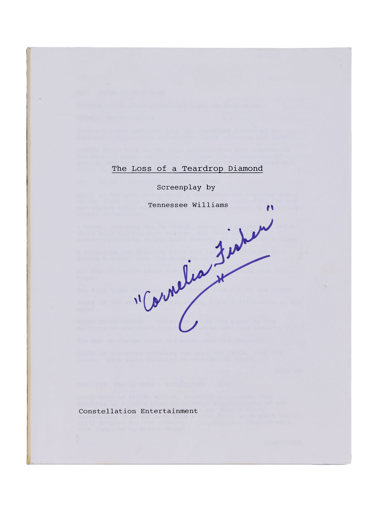 Ann-Margret | 1980s-2000s Scripts from Various Films - 2
