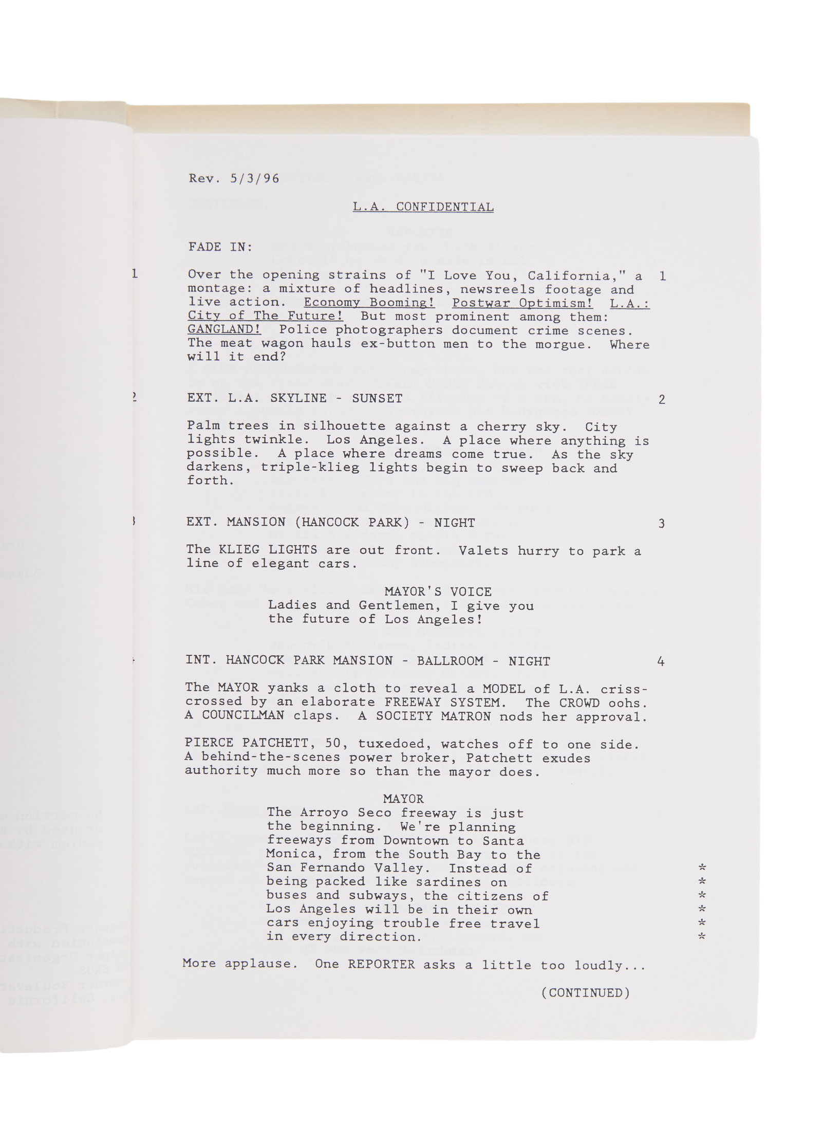 Ann-Margret | 1997 Script from "L.A. Confidential" - 4