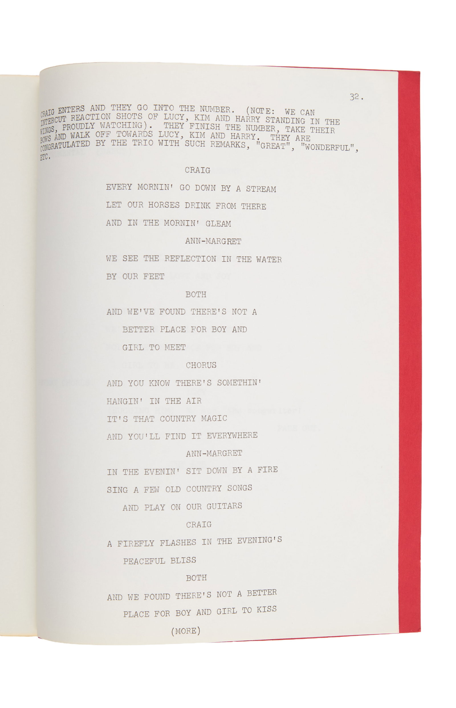 Ann-Margret | 1969 Script from "Here's Lucy" - 2