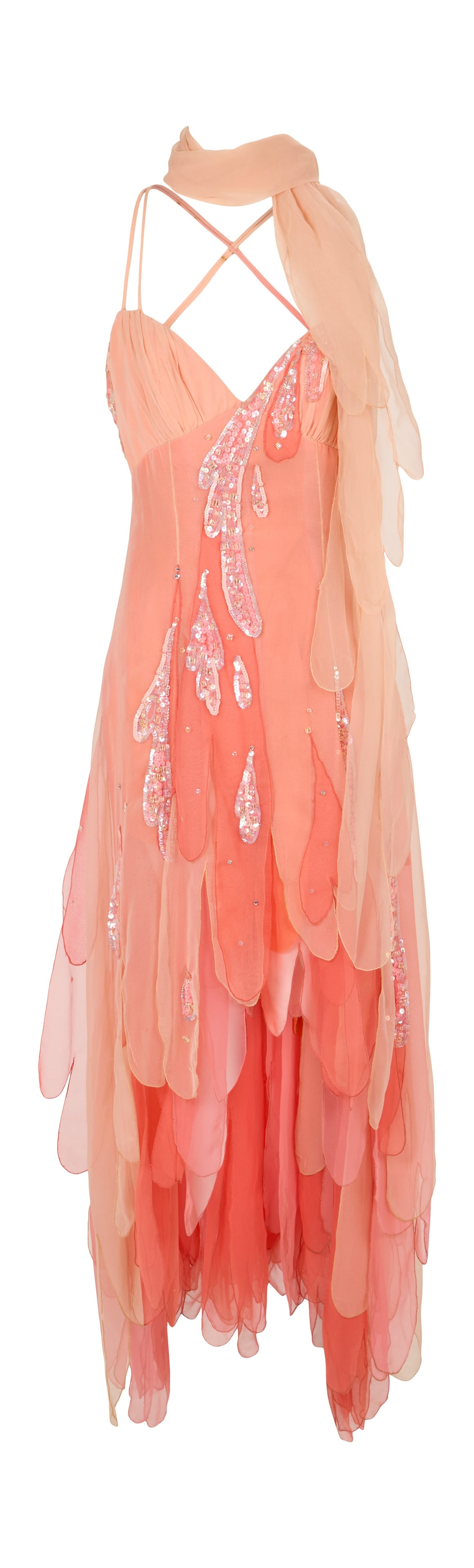 Ann-Margret | 1980s Peach-Colored Gown by Elizabeth Courtney (1 of 4)