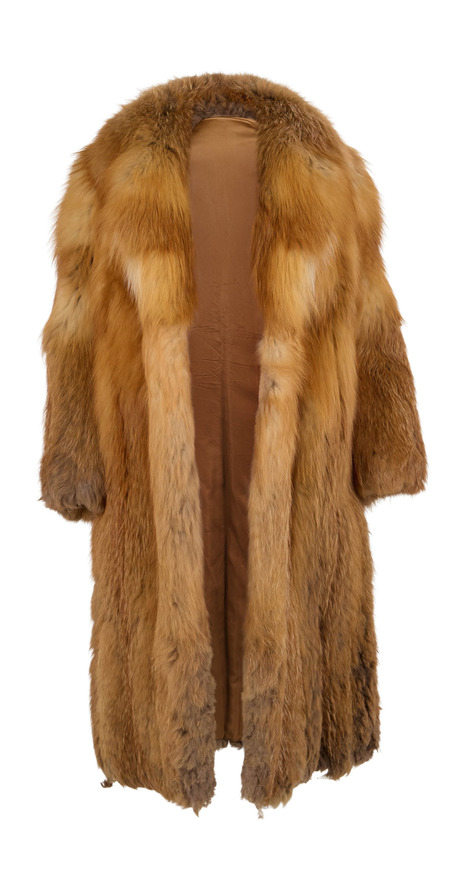 Ann-Margret | 1970s Fur Coat from "The Cheap Detective": Columbia, 1978; a garment made of fox; shin-length, wide peaked lapels, lined in bronze-colored silk; worn by the star as "Jezebel Dezire" in the comedy written by Neil Simon; seemingly sourced from a
