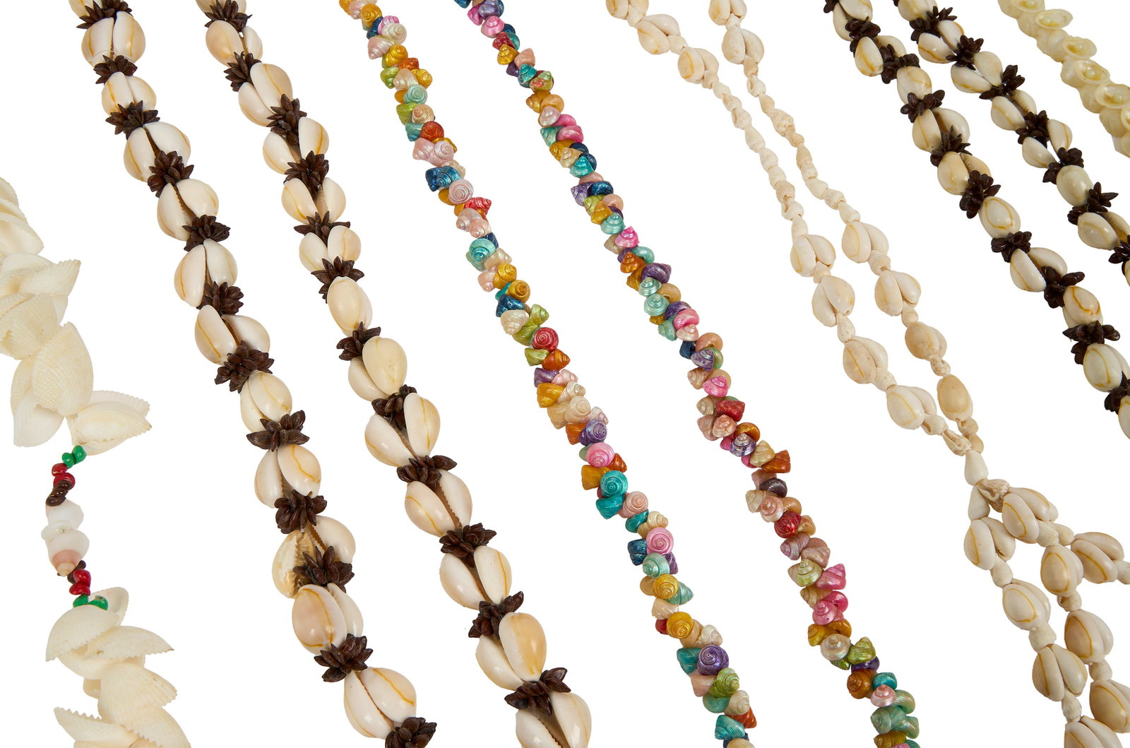Ann-Margret | 1970s-1980s Shell Lei Necklaces: A group of six; of various styles, types, and lengths; obtained by the star on multiple trips to Hawaii.