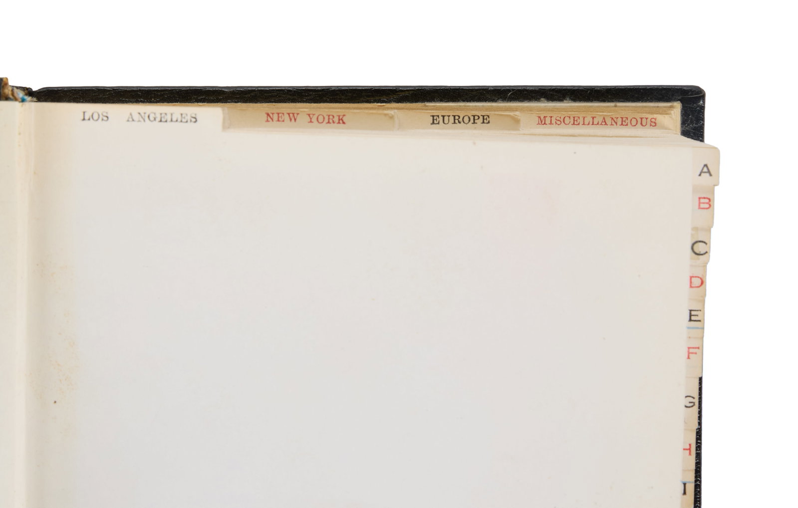 Frank Sinatra | 1980s Address Book - 5