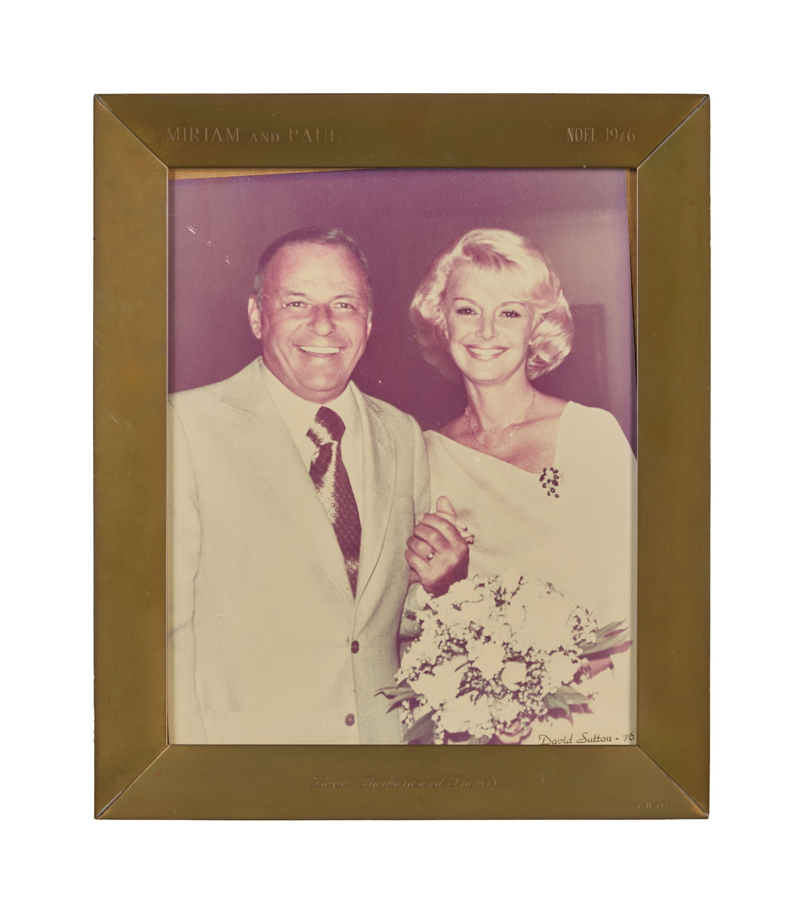 Frank Sinatra | 1976 Framed Color Wedding Photograph (1 of 4)