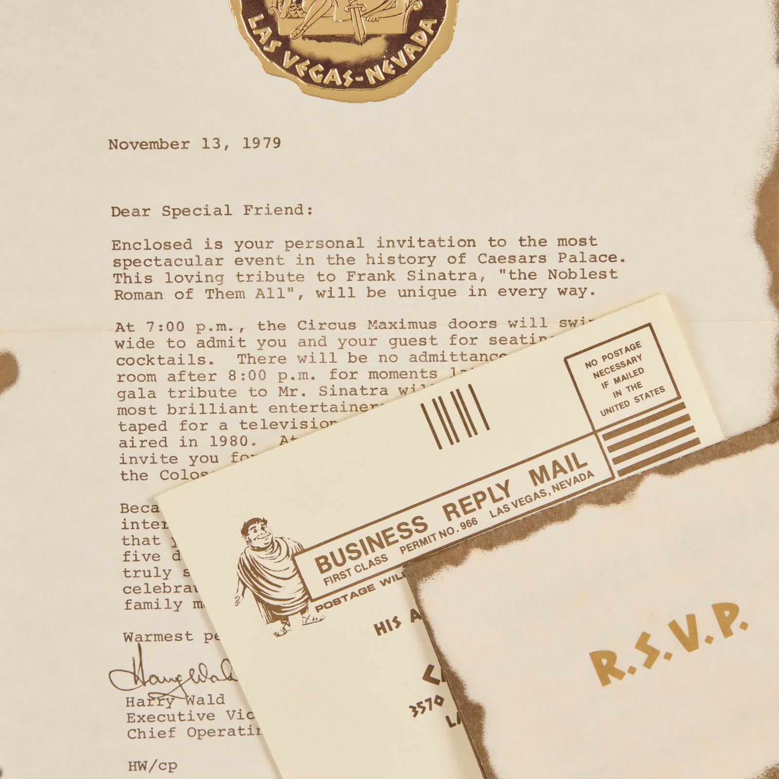 Frank Sinatra | 1979 Fancy Invitations - 2