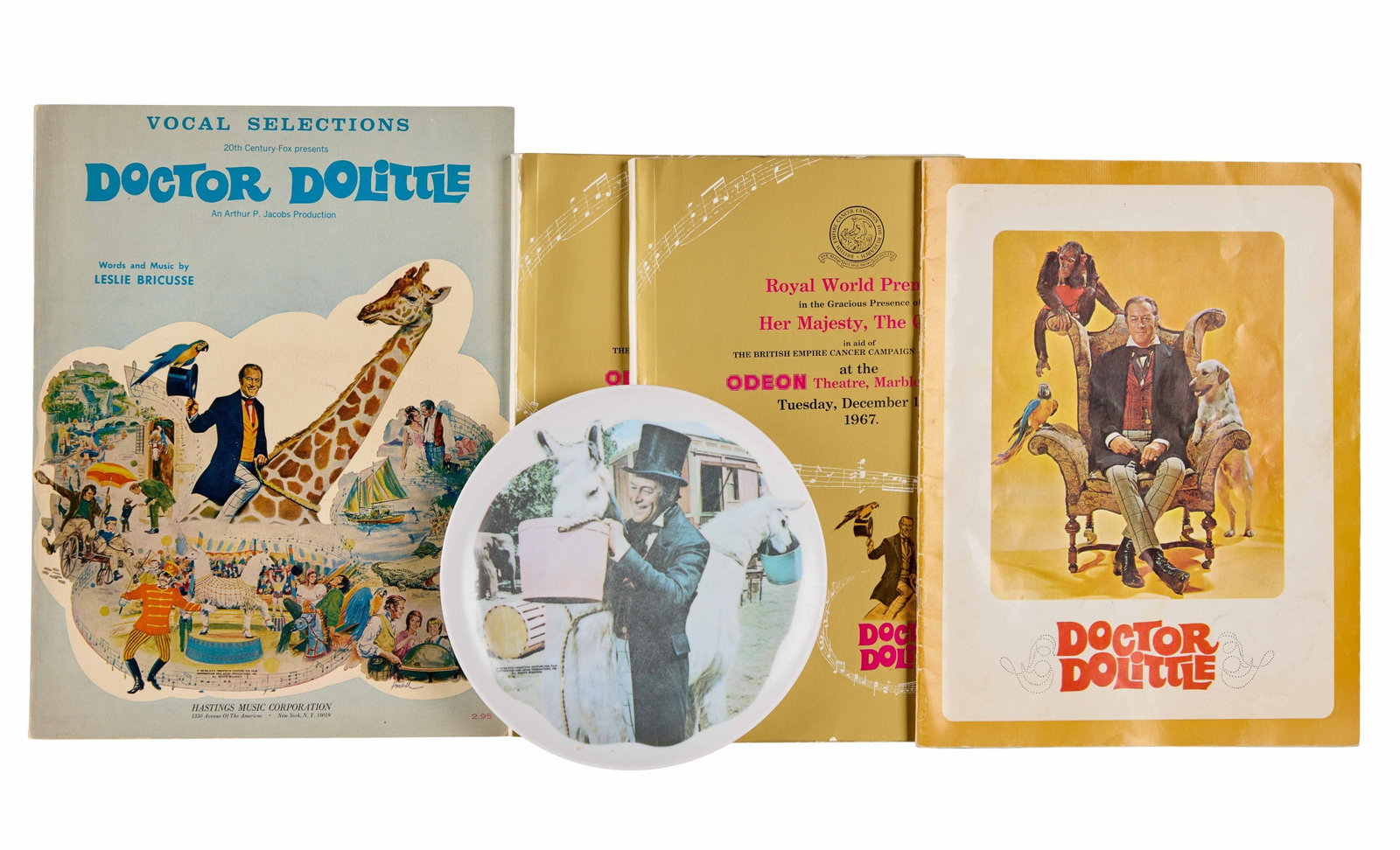 Samantha Eggar | 1967 "Doctor Dolittle" Royal Premiere Programs and Plate (1 of 2)