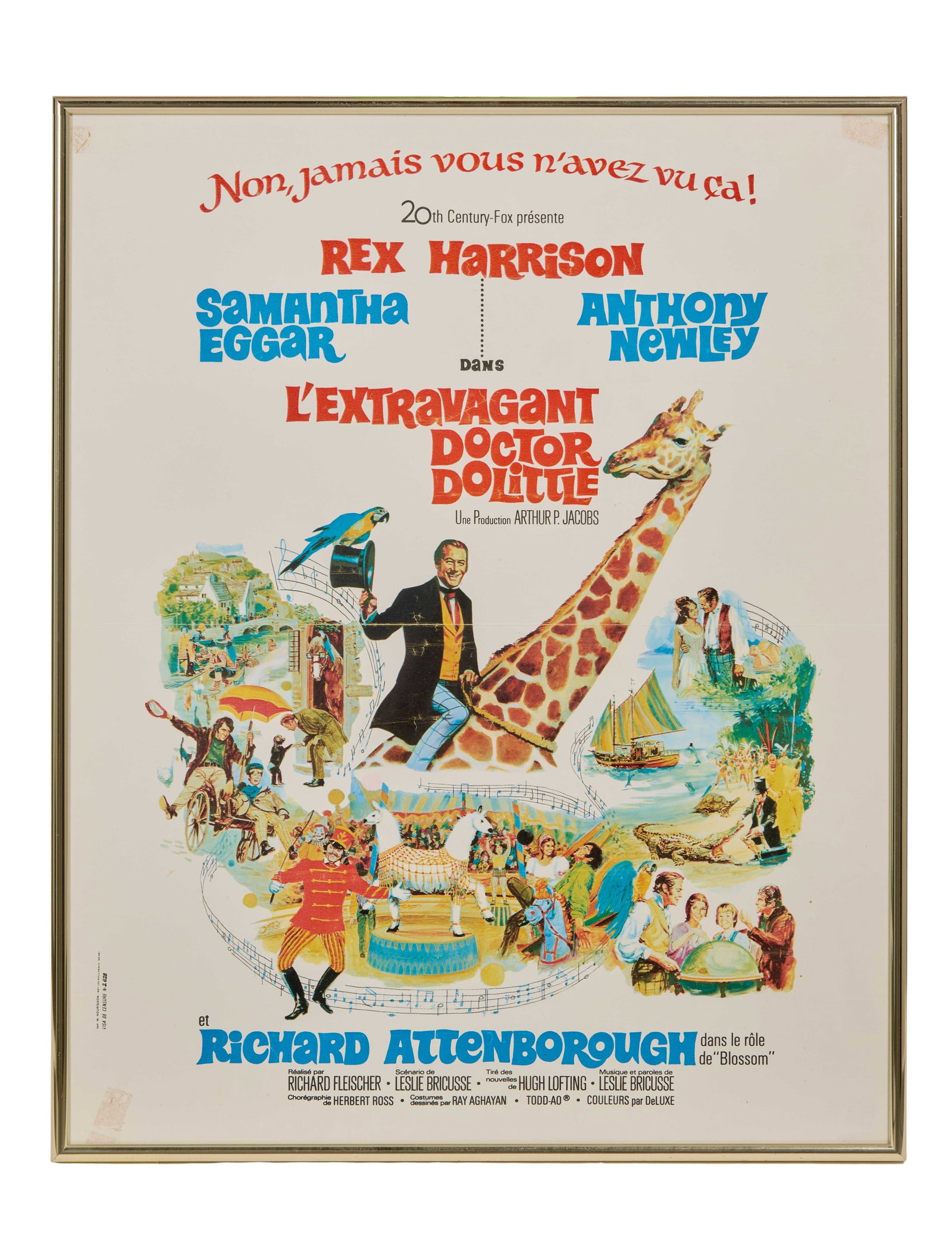 Samantha Eggar | 1967 "Doctor Dolittle" Film Poster and Rex Harrison Signed Photo (1 of 5)