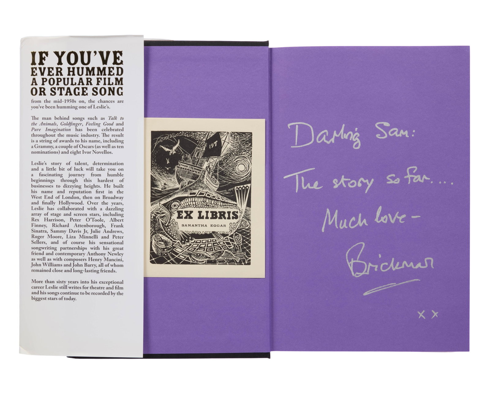 Samantha Eggar | Leslie Bricusse Signed "Pure Imagination" Autobiography (1 of 3)