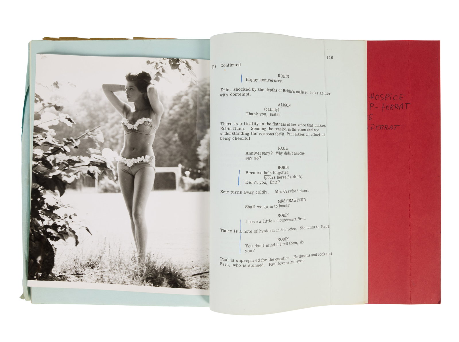 Samantha Eggar | 1964 "Psyche 59" Annotated Working Script and Source Novel - 6