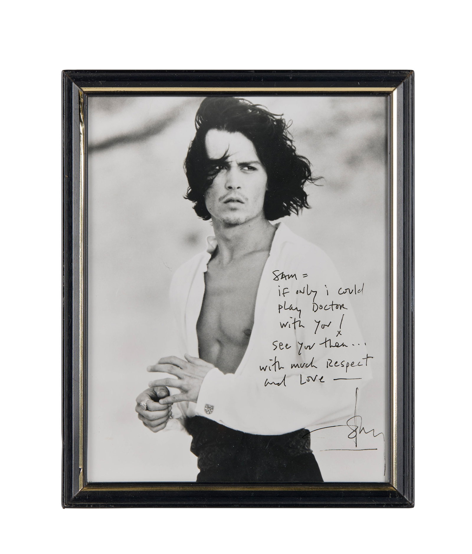 Samantha Eggar | 1999 "The Astronaut's Wife" Johnny Depp Inscribed Photo (1 of 3)