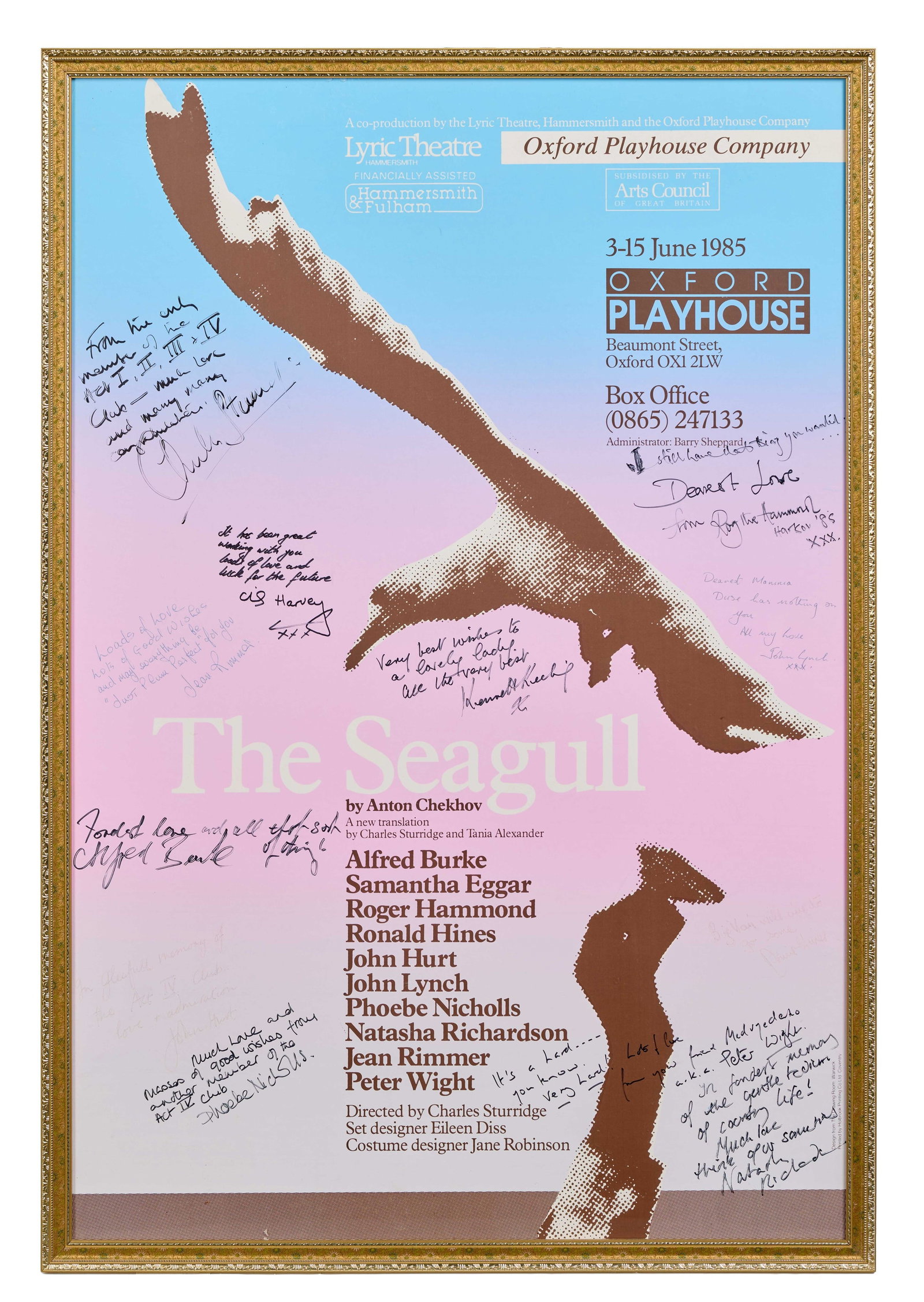 Samantha Eggar | 1985 Cast-Inscribed "The Seagull" Poster (1 of 8)