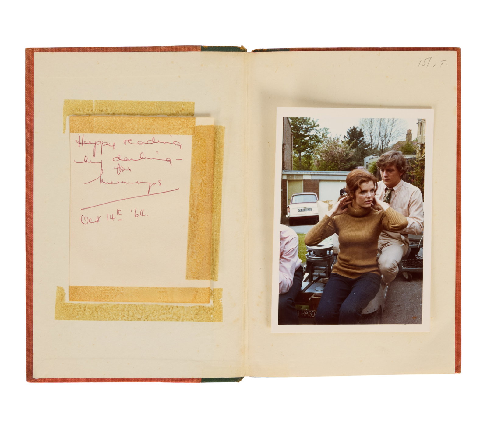 Samantha Eggar | 1964 David Hemmings Note with Gifted Shakespeare Sonnets Book and Photo (1 of 4)