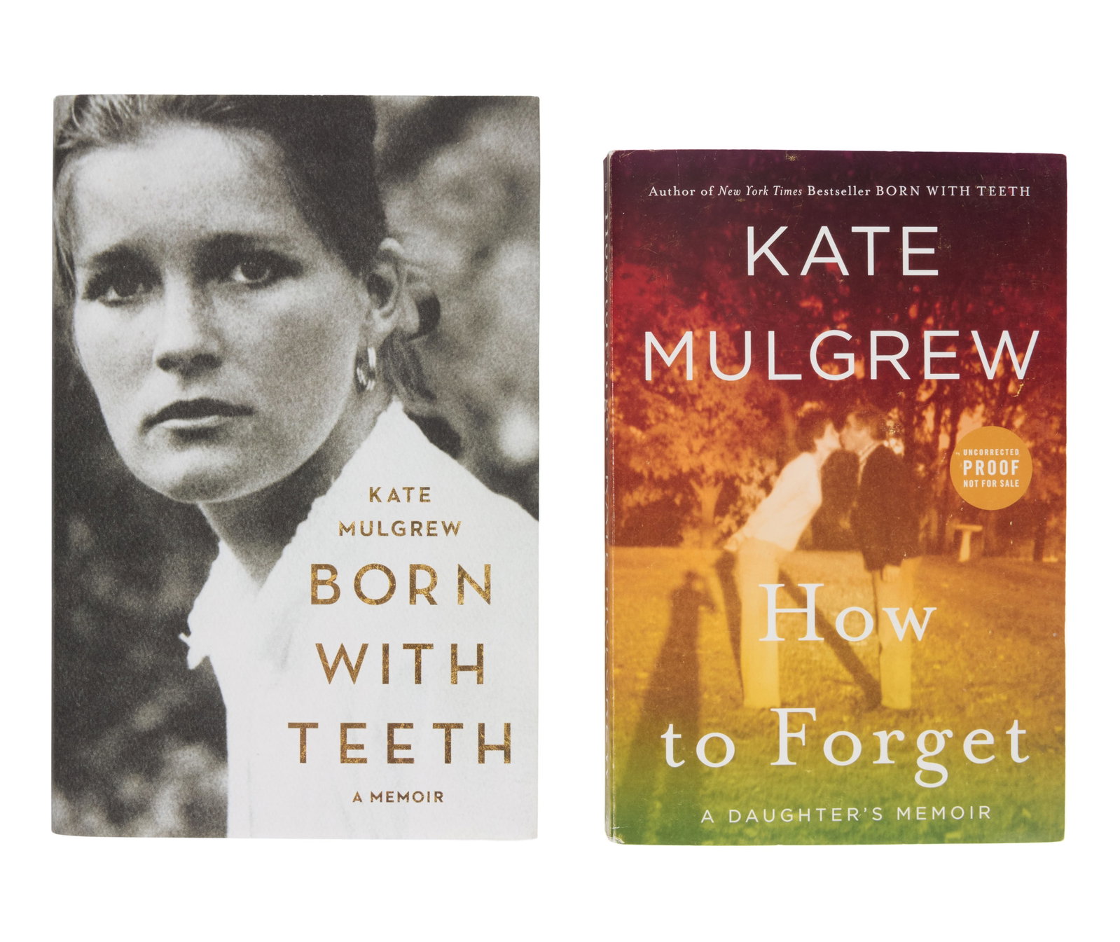 Samantha Eggar | 2000s Kate Mulgrew Signed Books: Two books by Samantha Eggar's friend and collaborator Kate Mulgrew, inscribed by the author. Each book includes one of Eggar's personalized bookplates. Born with Teeth also includes a "Samantha 
