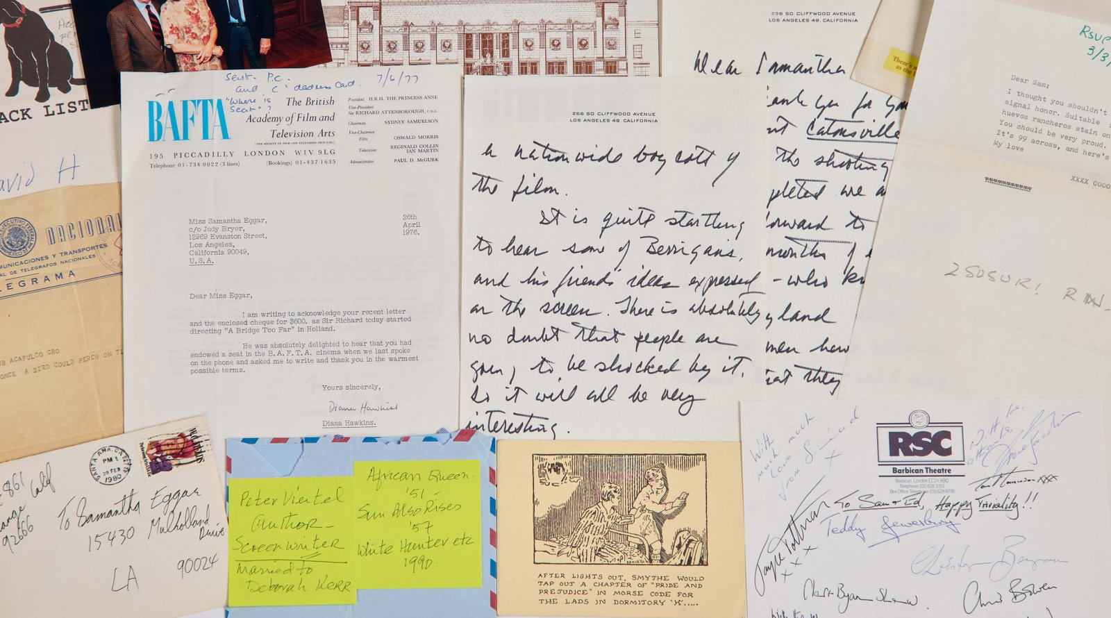 Samantha Eggar | Correspondence from Famous Friends and Colleagues (1 of 5)