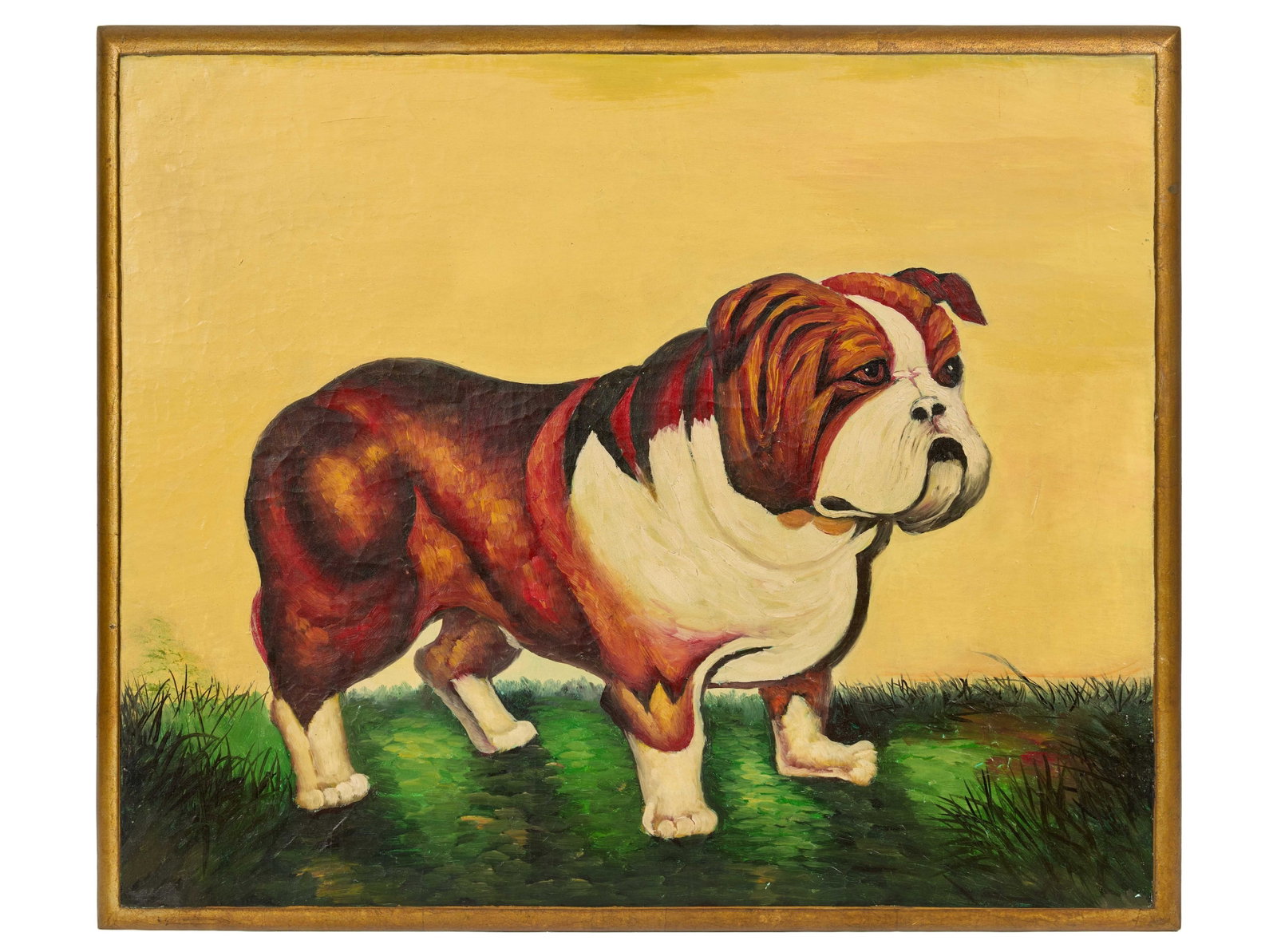 Samantha Eggar | Painting of a Bulldog (1 of 2)