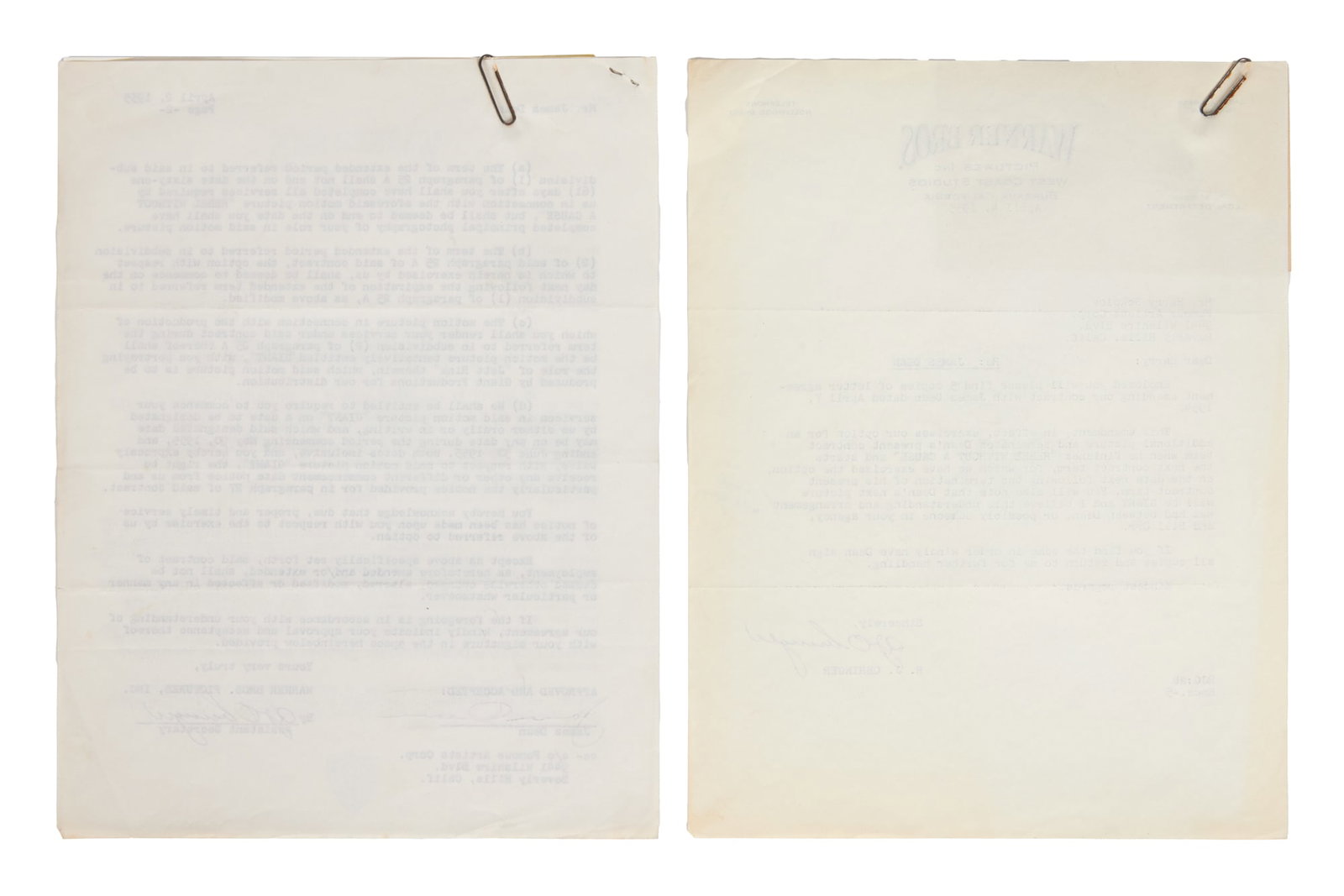 James Dean | Signed 1955 "Giant" Contract  - 3