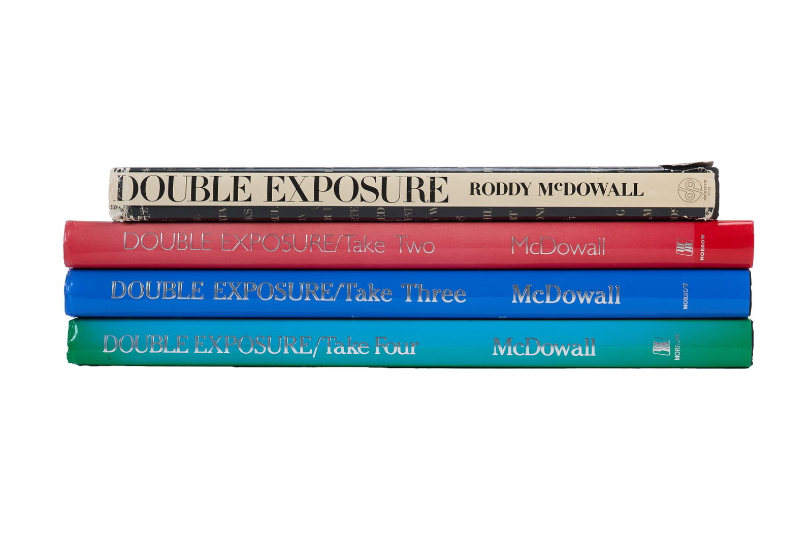 Roddy McDowall | Double Exposure Complete Set, Multi-Signed: A complete set of actor Roddy McDowall's Double Exposure photography volumes, collected by and signed by McDowall to journalist Larry Grobel. McDOWALL, RODDY. Double Exposure. New York: Delacort