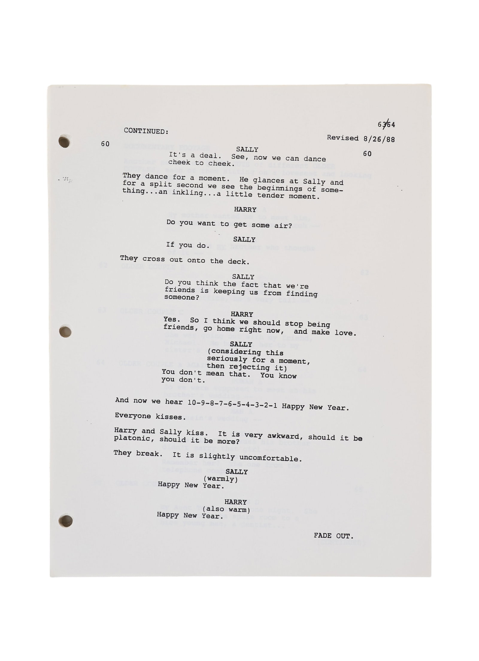 Rob Reiner | 1989 "When Harry Met Sally?" Script - 5