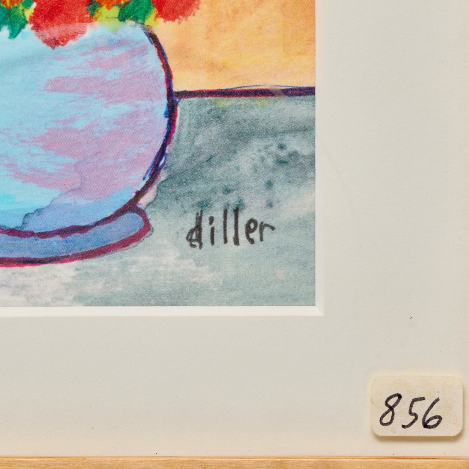 Phyllis Diller | Signed Framed "Beaucoup Fleurs" Print - 2