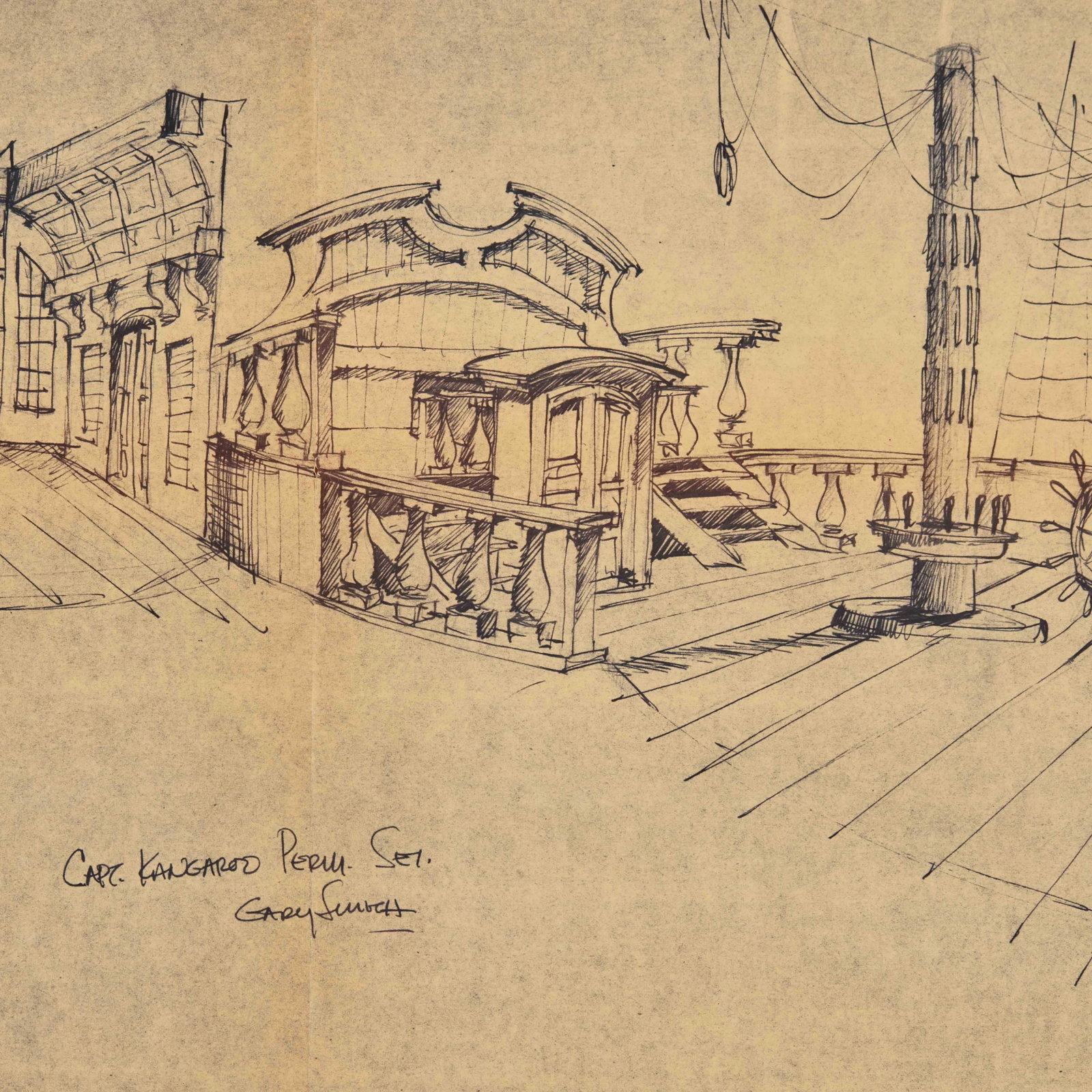 Captain Kangaroo | Permanent Set Drawing - 2