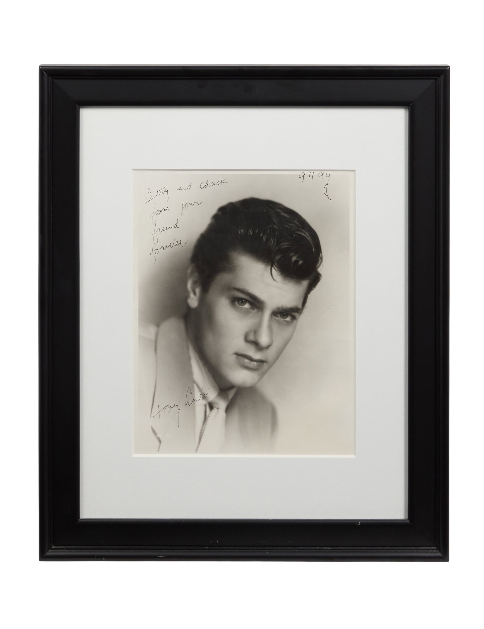 Tony Curtis | Photograph Inscribed to Chuck and Betty McCann (1 of 2)