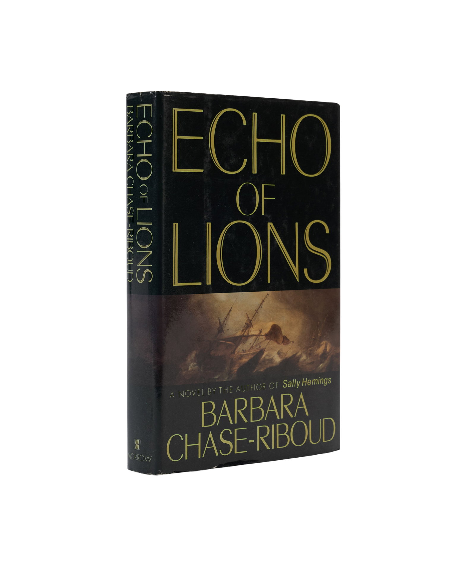 Echo of Lions | Copy Signed by Djimon Hounsou and Anthony Hopkins: CHASE-RIBOUD, BARBARA. Echo of Lions. New York: William Morrow and Company, Inc., 1989. 8vo. Original cloth-backed board, unclipped dust jacket. FIRST EDITION. Signed and inscribed to Larry Grobel by