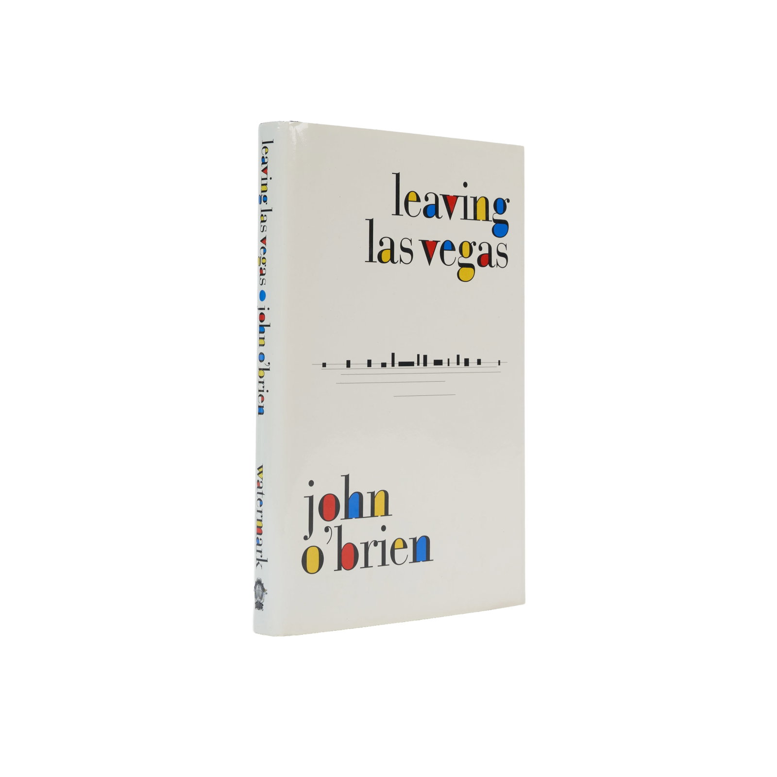 Leaving Las Vegas | Book Signed by Nicolas Cage, Elisabeth Shue: O'BRIEN, JOHN. Leaving Las Vegas. Wichita: Watermark Press, 1990. 8vo. Original cloth, unclipped dust jacket. Light toning, shelf wear to jacket. FIRST EDITION. Signed and inscribed to journalist