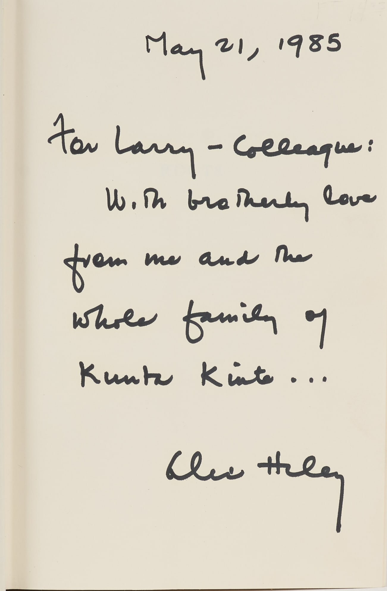 Roots | Book Signed by Alex Haley - 5