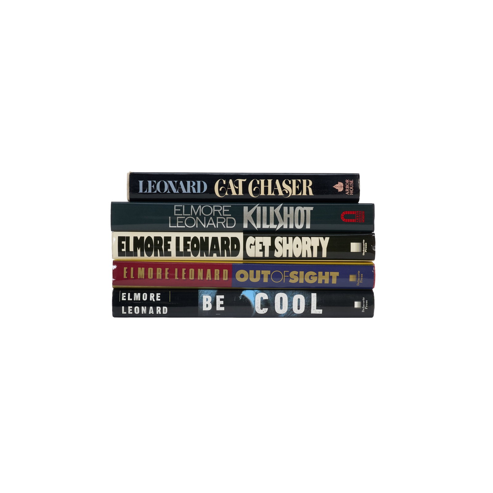 Elmore Leonard | Five Books Signed to Lawrence Grobel (B) (1 of 20)