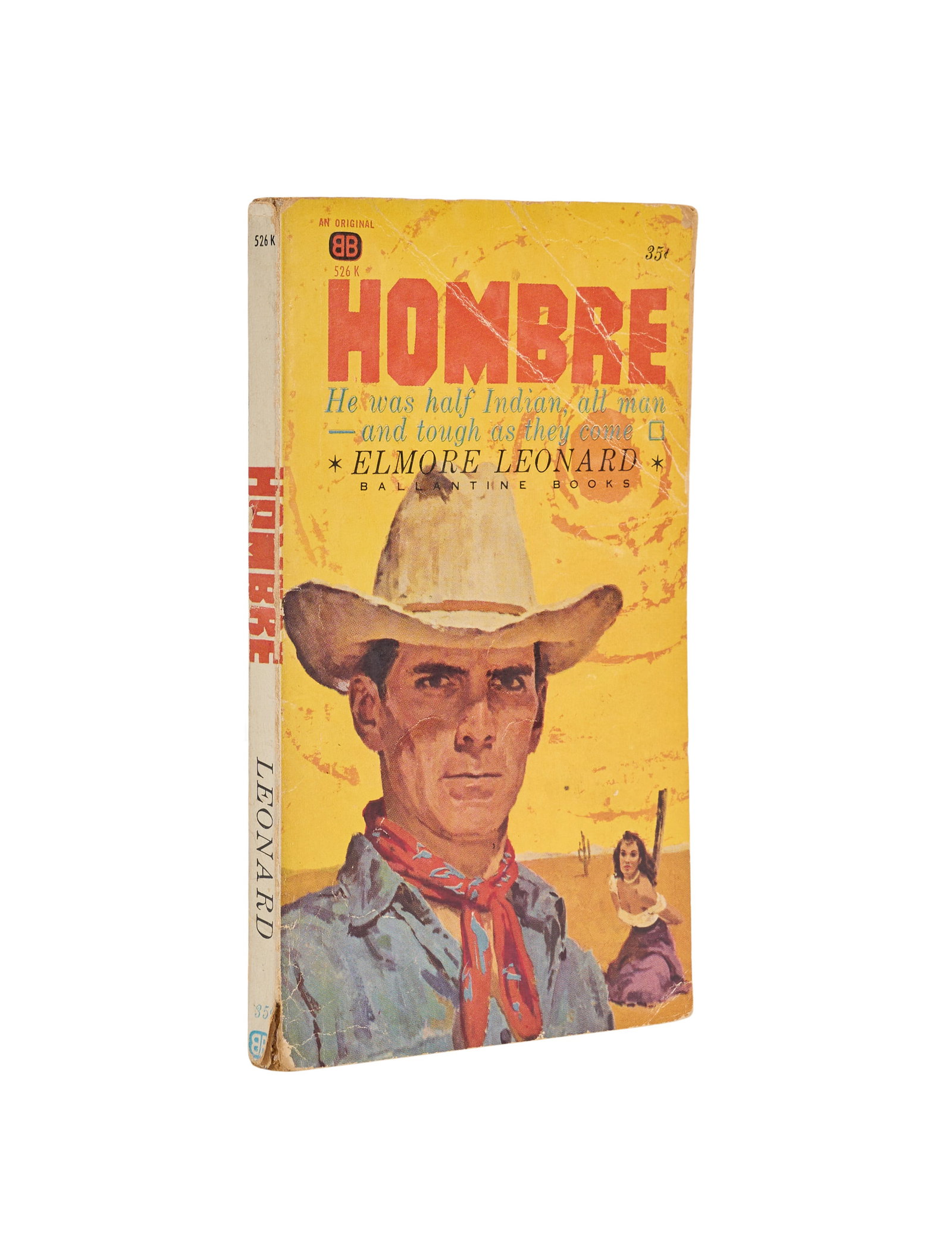 Elmore Leonard | Signed and Inscribed Copy of Hombre: LEONARD, ELMORE. Hombre. New York: Ballantine Books, 1961. 12mo. Softcover. Creasing to front cover, wear and some interior damage to spine. Signed and inscribed by the author to Larry Grobel on the