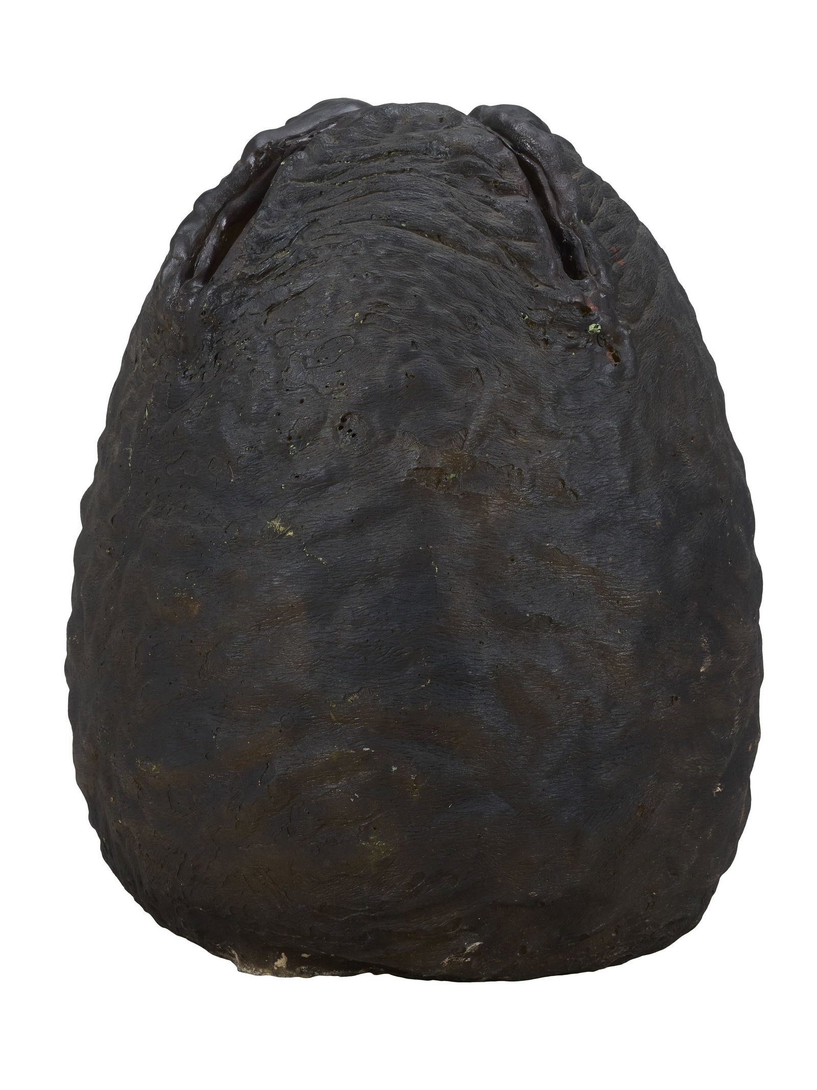Aliens | Xenomorph Egg Prop: A large xenomorph egg prop from the production of Aliens (20th Century Fox, 1986), directed by James Cameron. Constructed out of hollow cast black fiberglass and painted and finished to appear as an