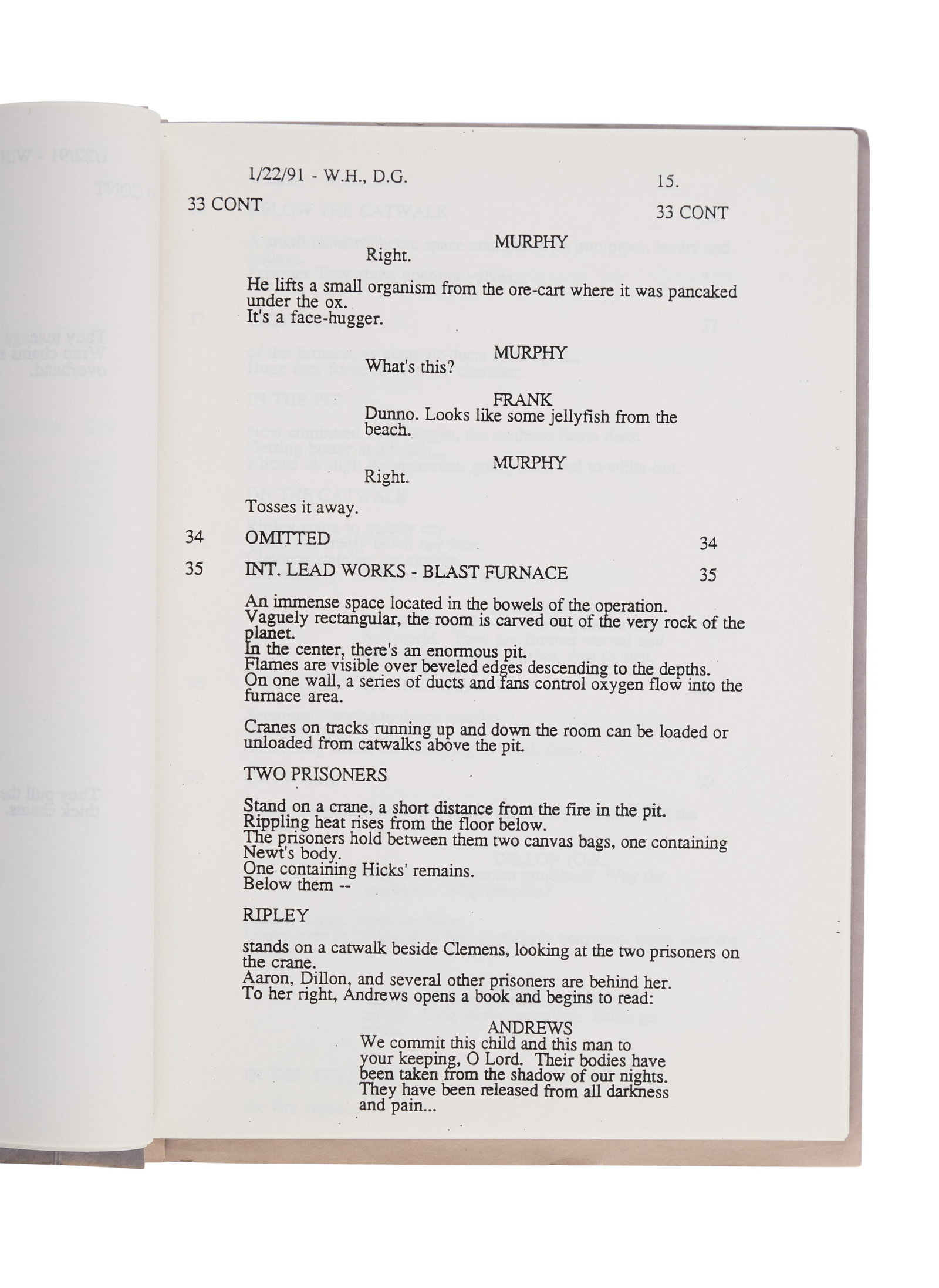 Alien 3 | Production Script - 3