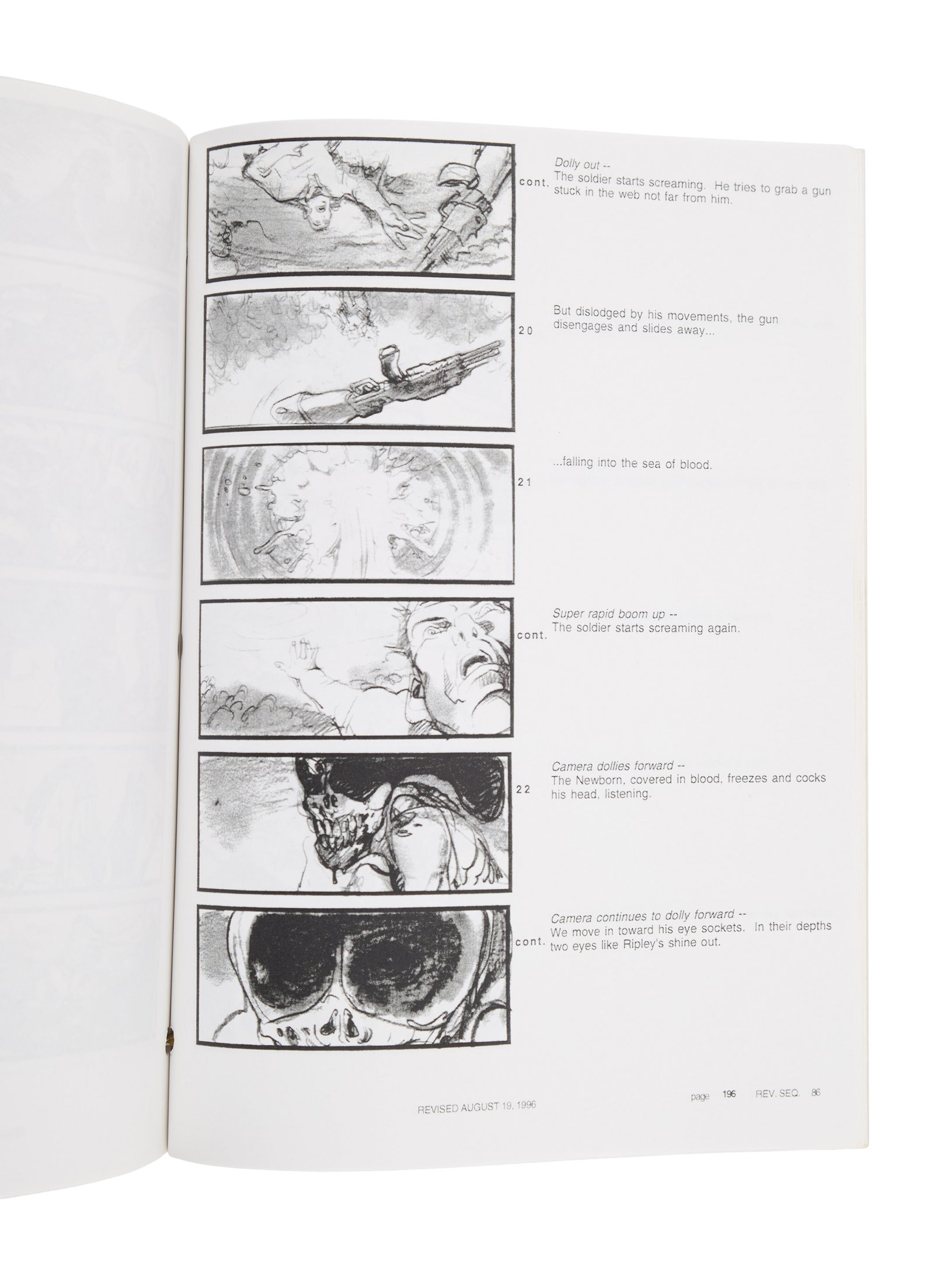 Alien: Resurrection | Production Script with Storyboards - 3