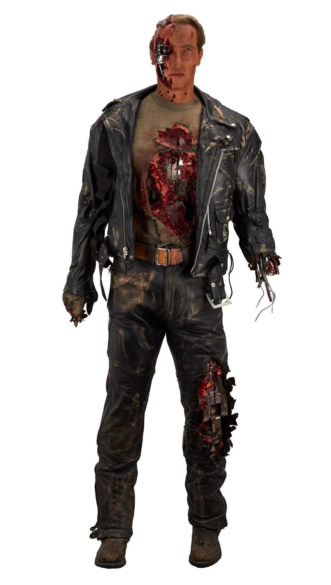 Terminator 2: Judgement Day | Planet Hollywood Life-Size T-800 Display Figure: An original life-size T-800 display figure created by Stan Winston Studios as part of the Planet Hollywood Collection of Memorabilia, which bears a striking resemblance to Arnold Schwarzenegger in