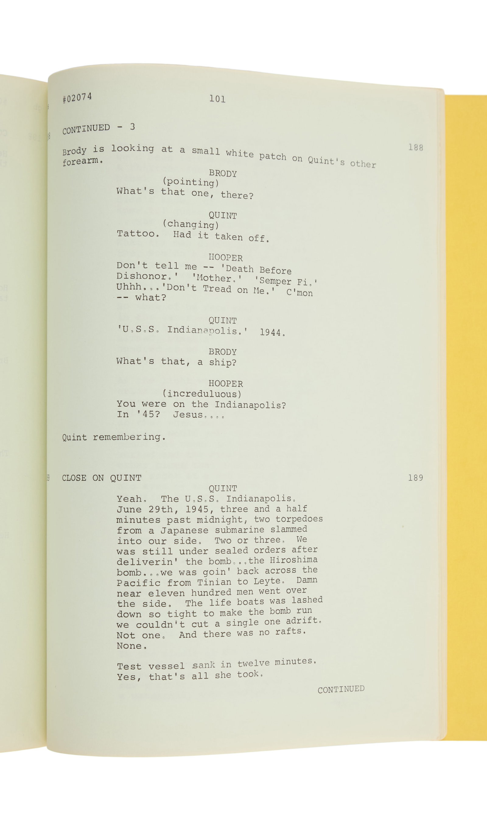 Jaws | Revised Final Draft Production Script - 5